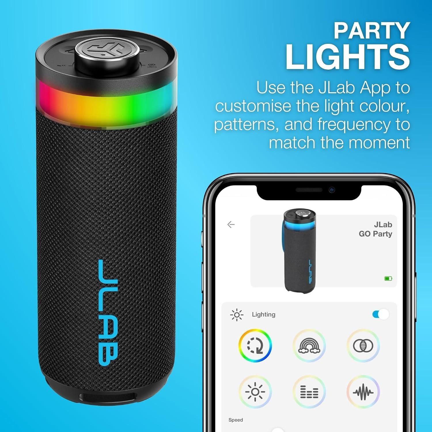 Black - JLab - JLab Go Party Speaker - Black - 9