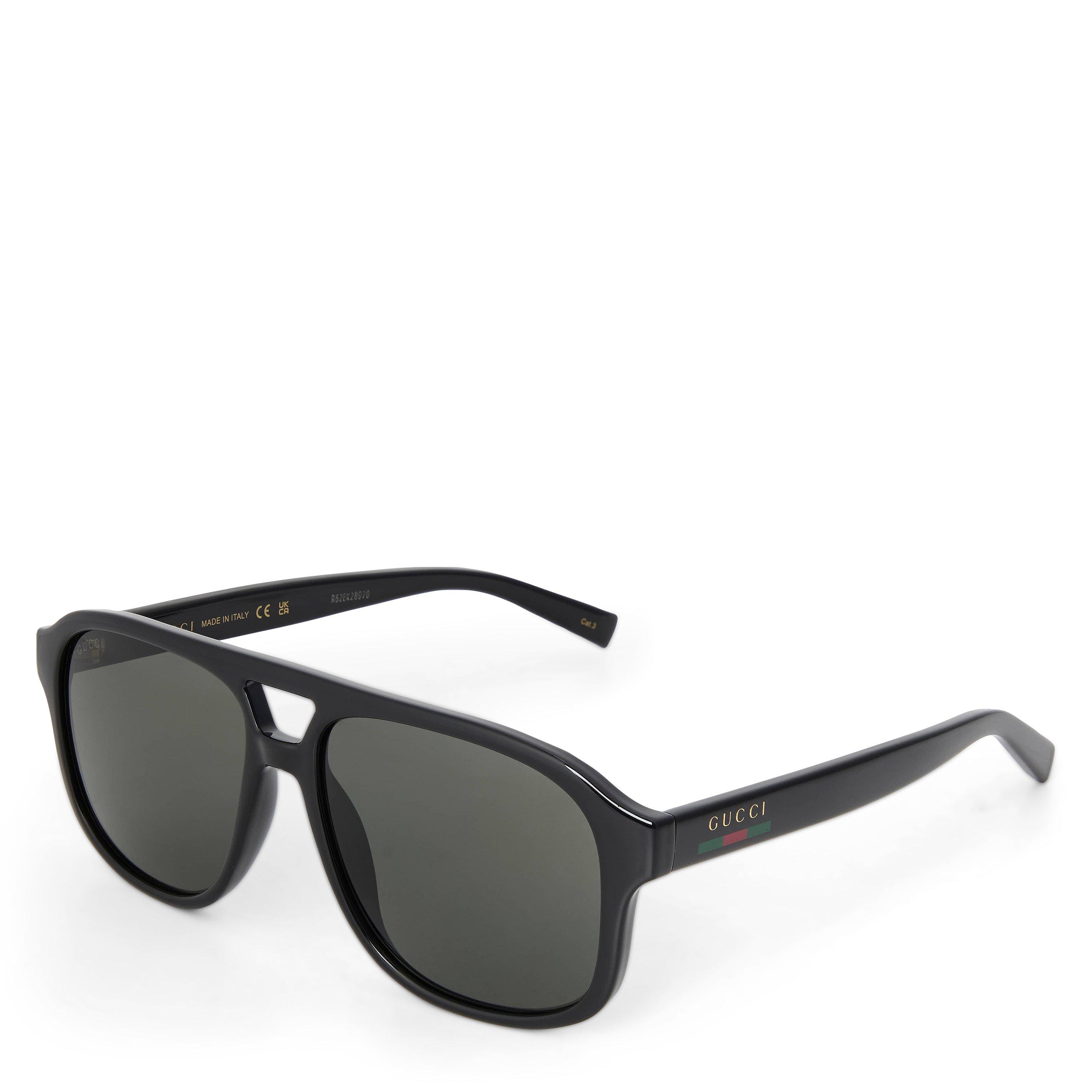 Black - Gucci - Men's Aviator Sunglasses - 1