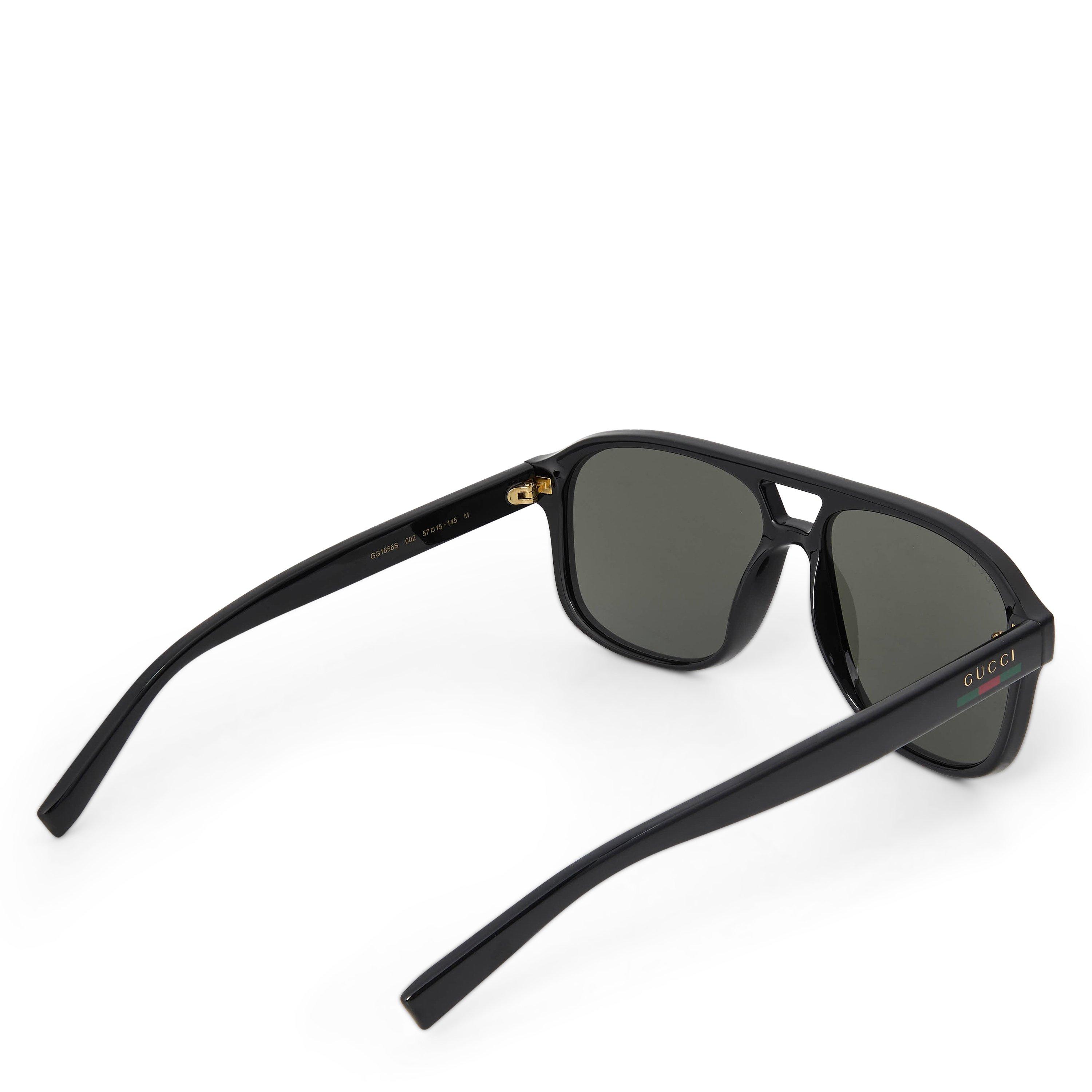 Black - Gucci - Men's Aviator Sunglasses - 2