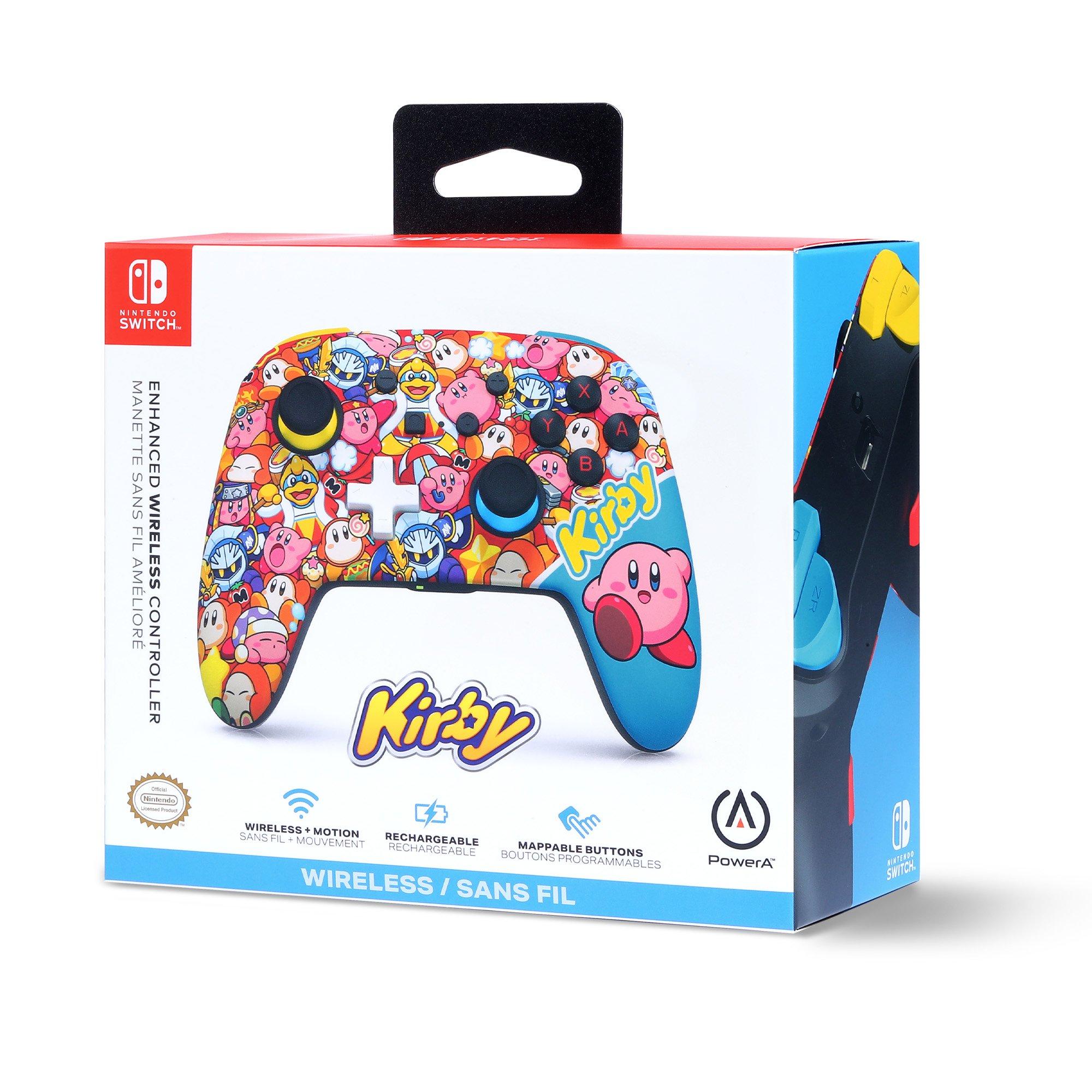 Rosa - PowerA - Enhanced Wireless Controller for Nintendo Switch - World of Kirby - 1