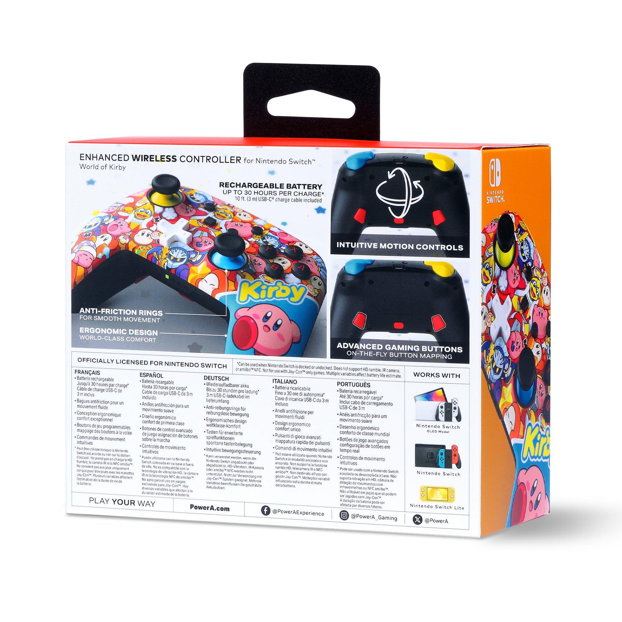 Rosa - PowerA - Enhanced Wireless Controller for Nintendo Switch - World of Kirby - 2