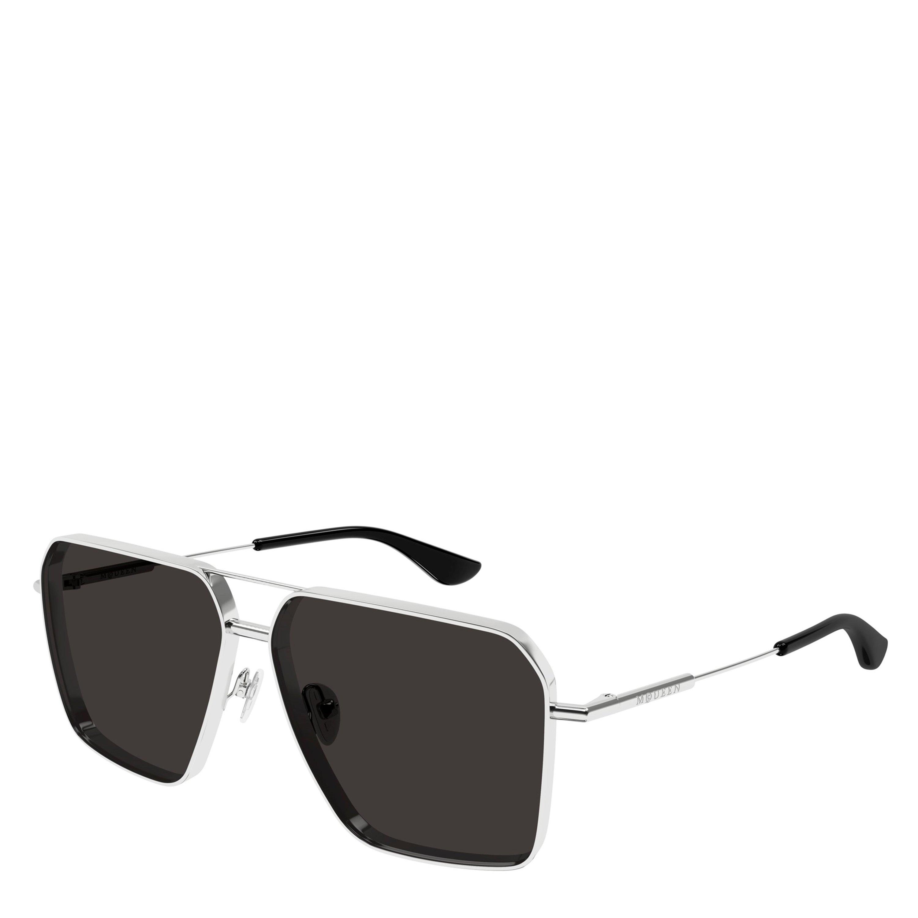 Alexander McQueen Men's Sun Aviator Sunglasses - Silver