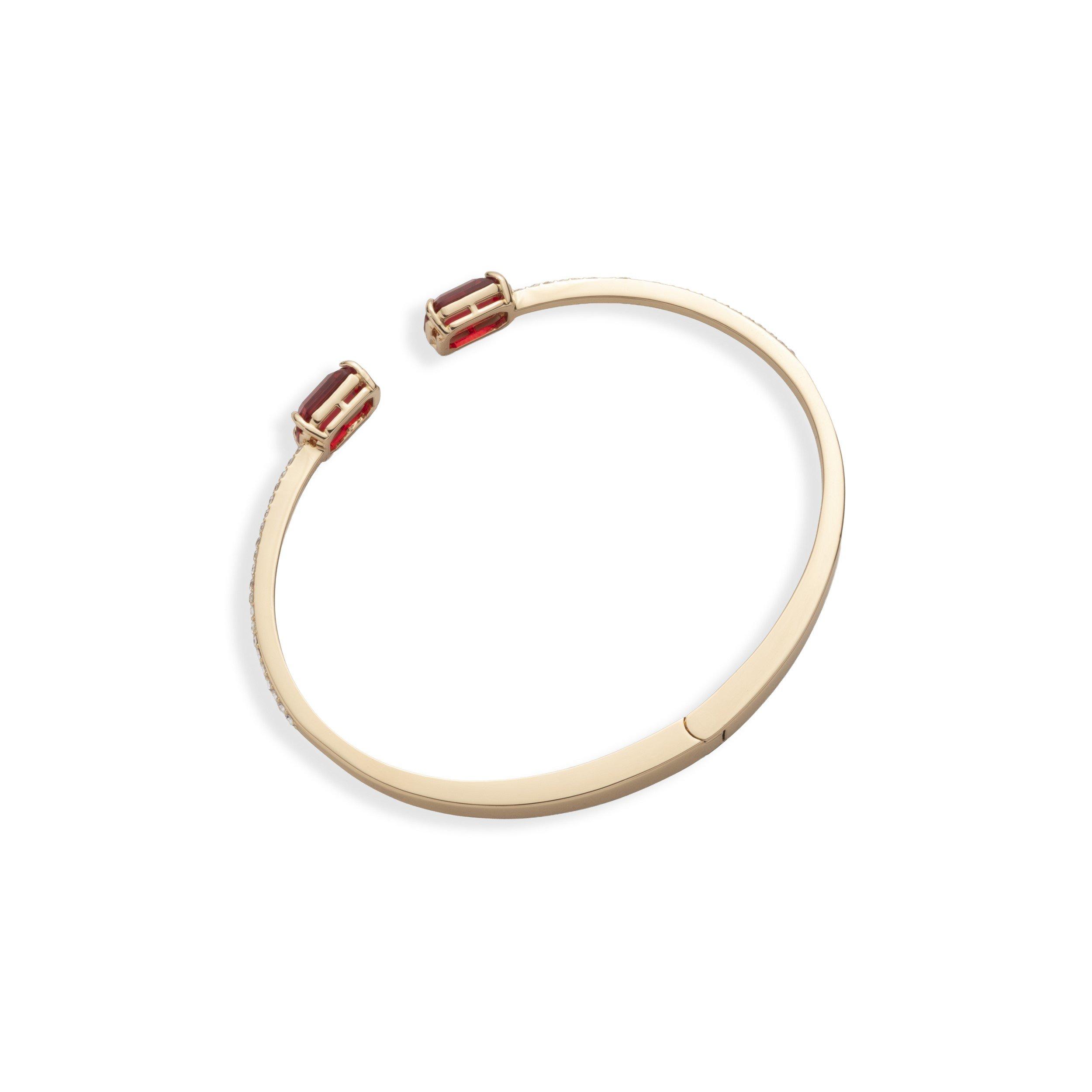 GLD/SIAM - Lauren by Ralph Lauren - Lauren Ralph Lauren Boxed Pave Cuff Bangle - 3