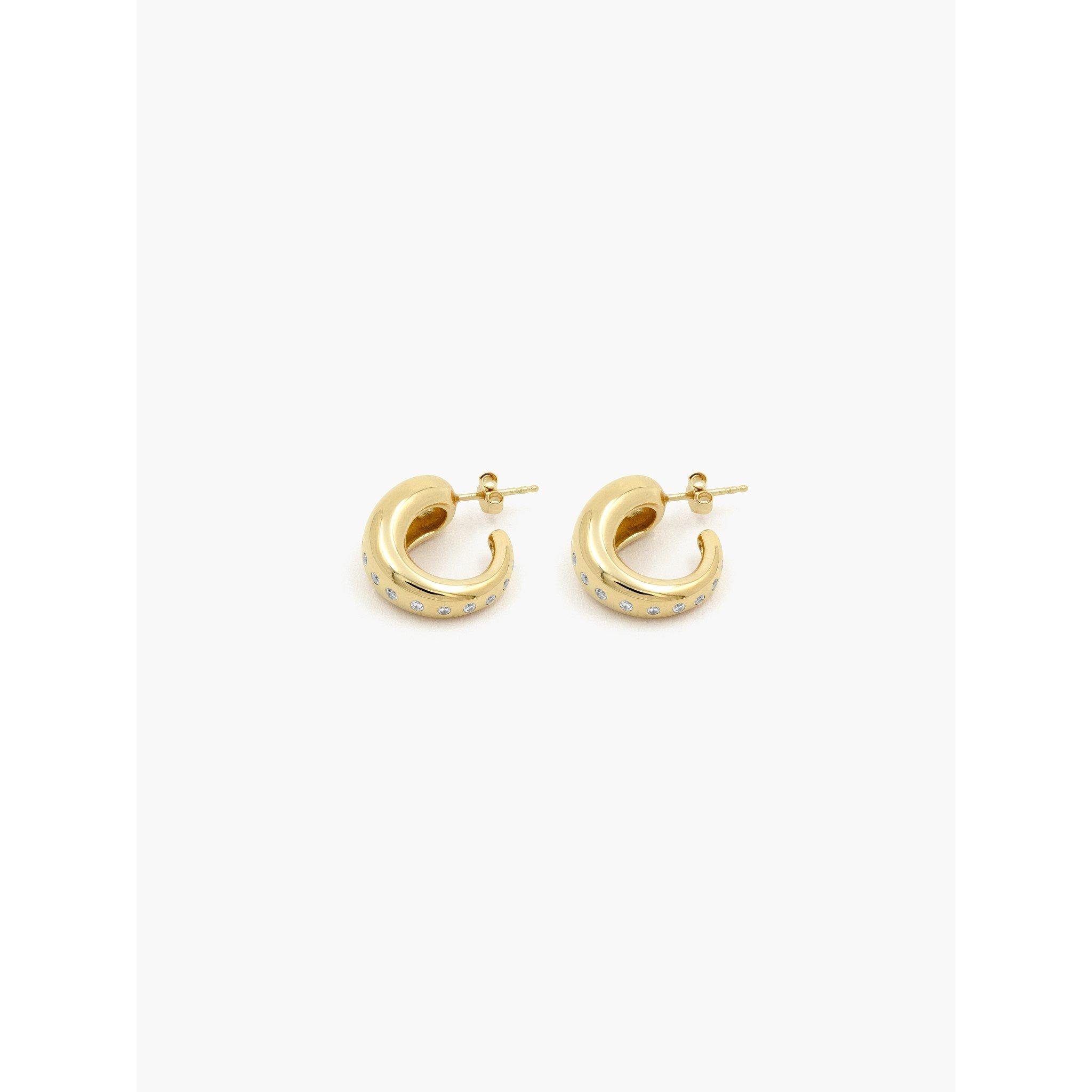 Ragbag Women's Oculus Hoop Earrings - Gold