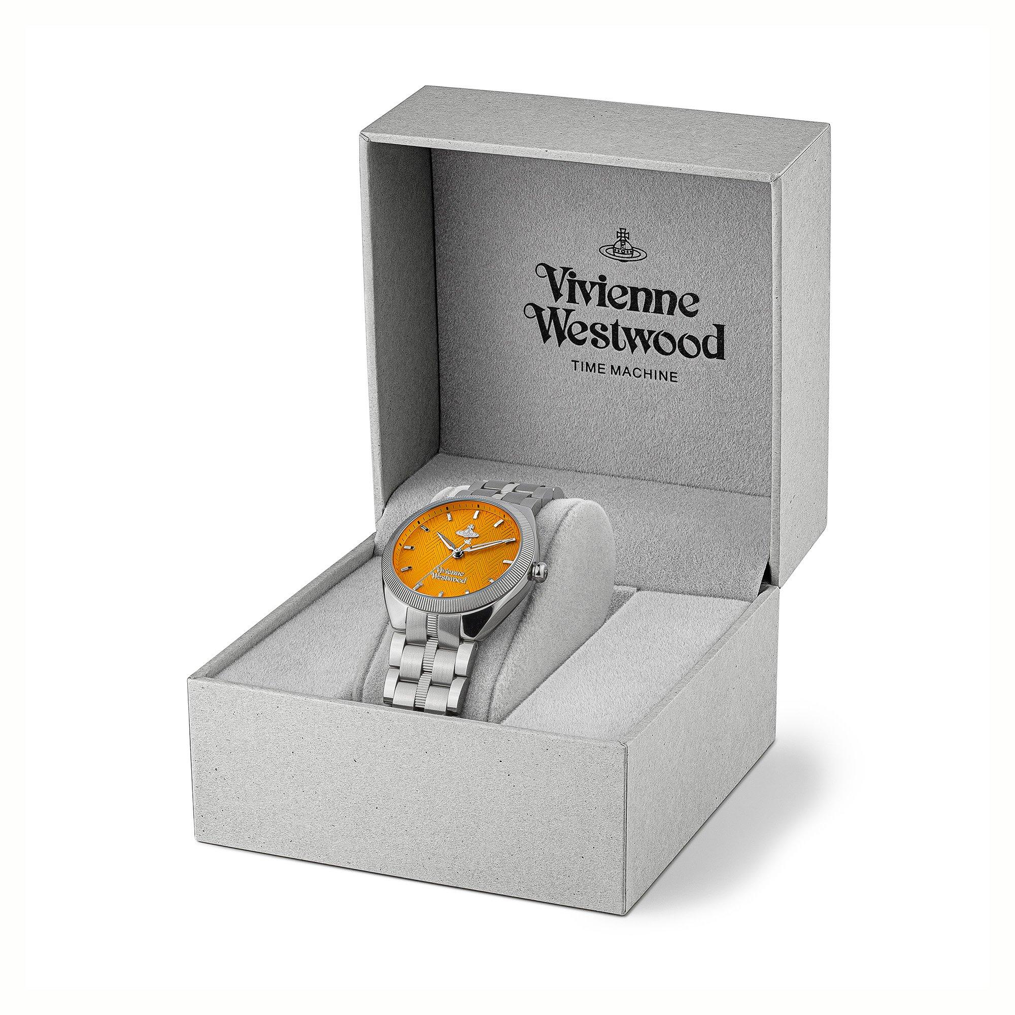 Silver/Orange - Vivienne Westwood - Unisex Orb Mews Watch - 2