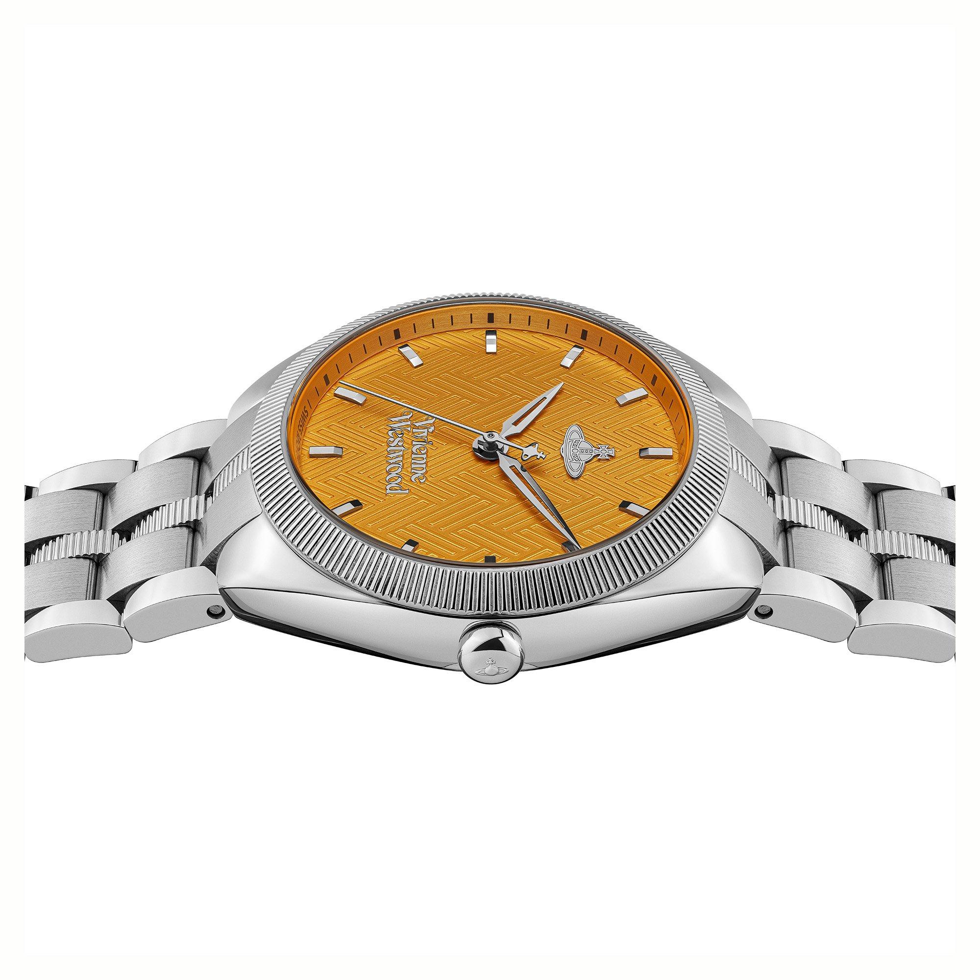 Silver/Orange - Vivienne Westwood - Unisex Orb Mews Watch - 5