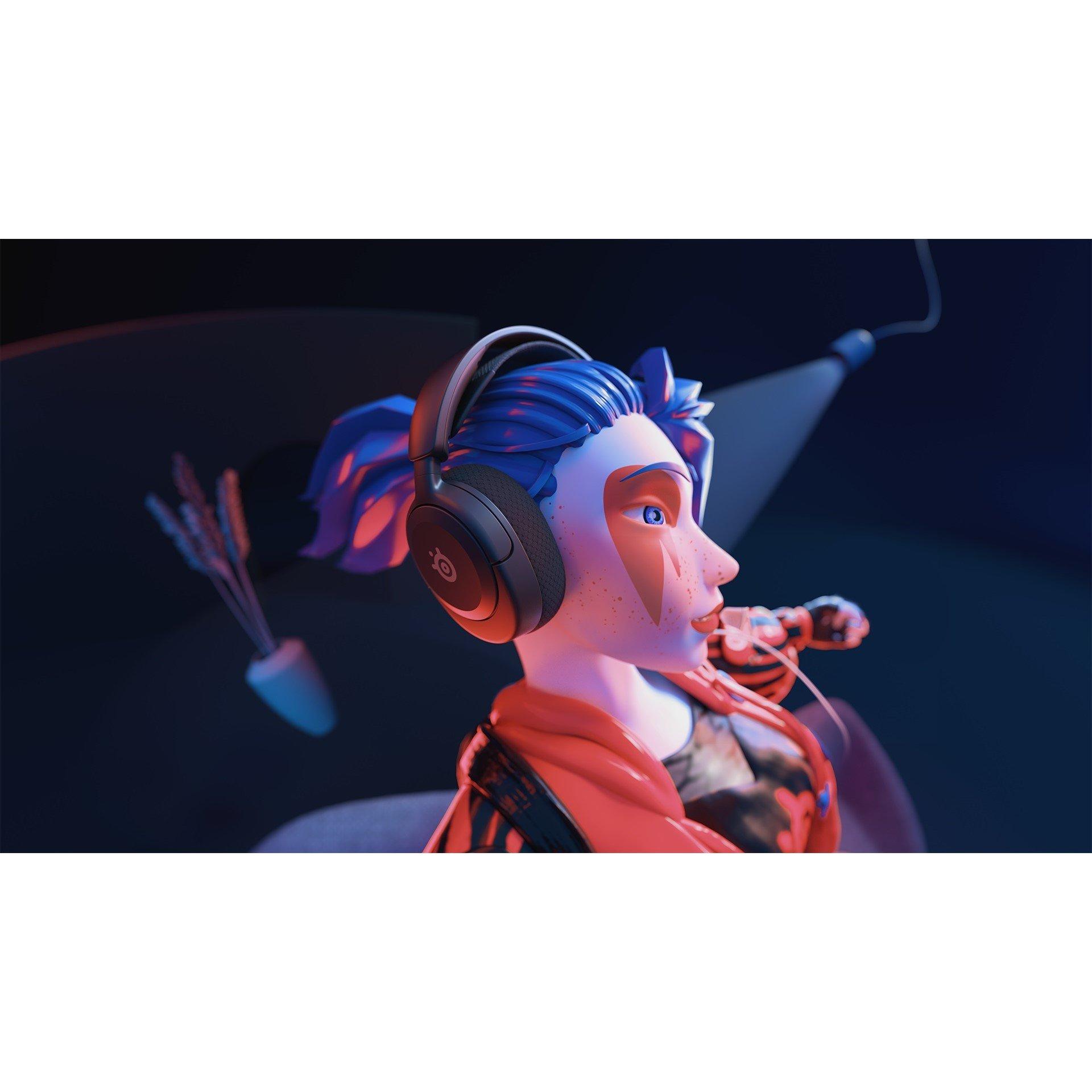 Black - SteelSeries - SteelSeries Arctis Nova 1 Headset - 7