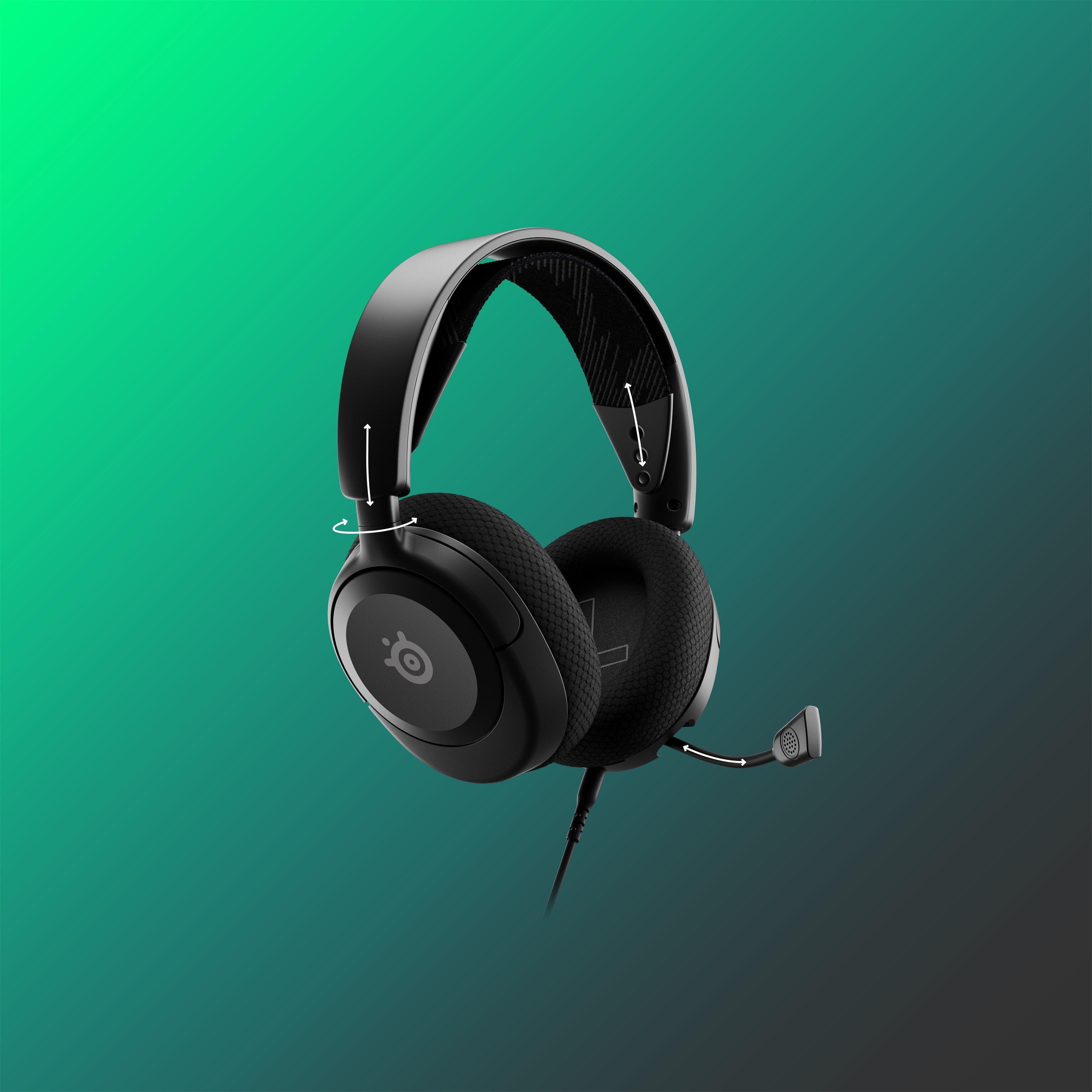 Black - SteelSeries - SteelSeries Arctis Nova 1 Headset - 8