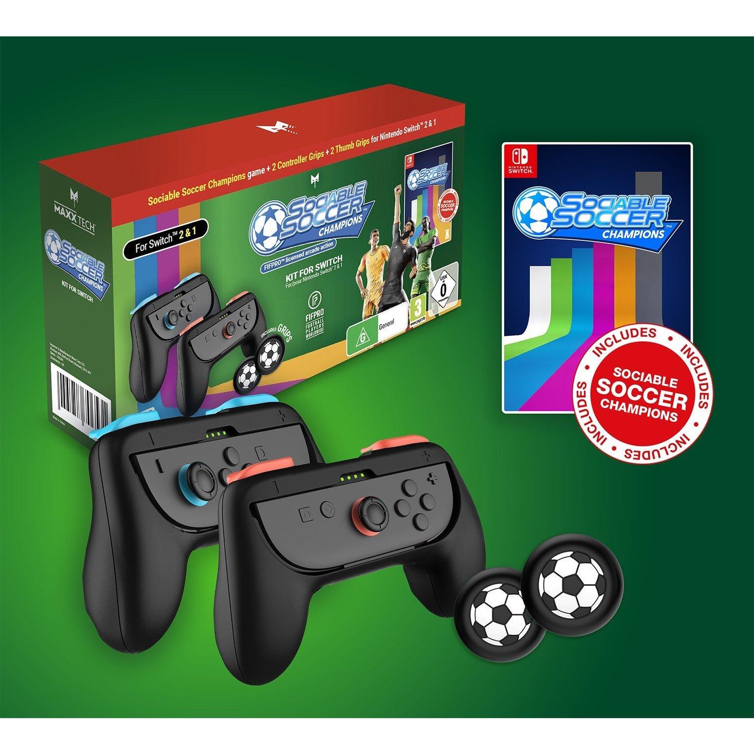 Maxx Tech  Maxxte Sociable Soccer Game And Champions Kit For Nintendo Switch - Ns2