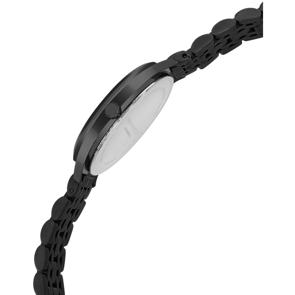 Black - French Connection - Connection Aiko BLACK Round Analog Watch for Women - 4