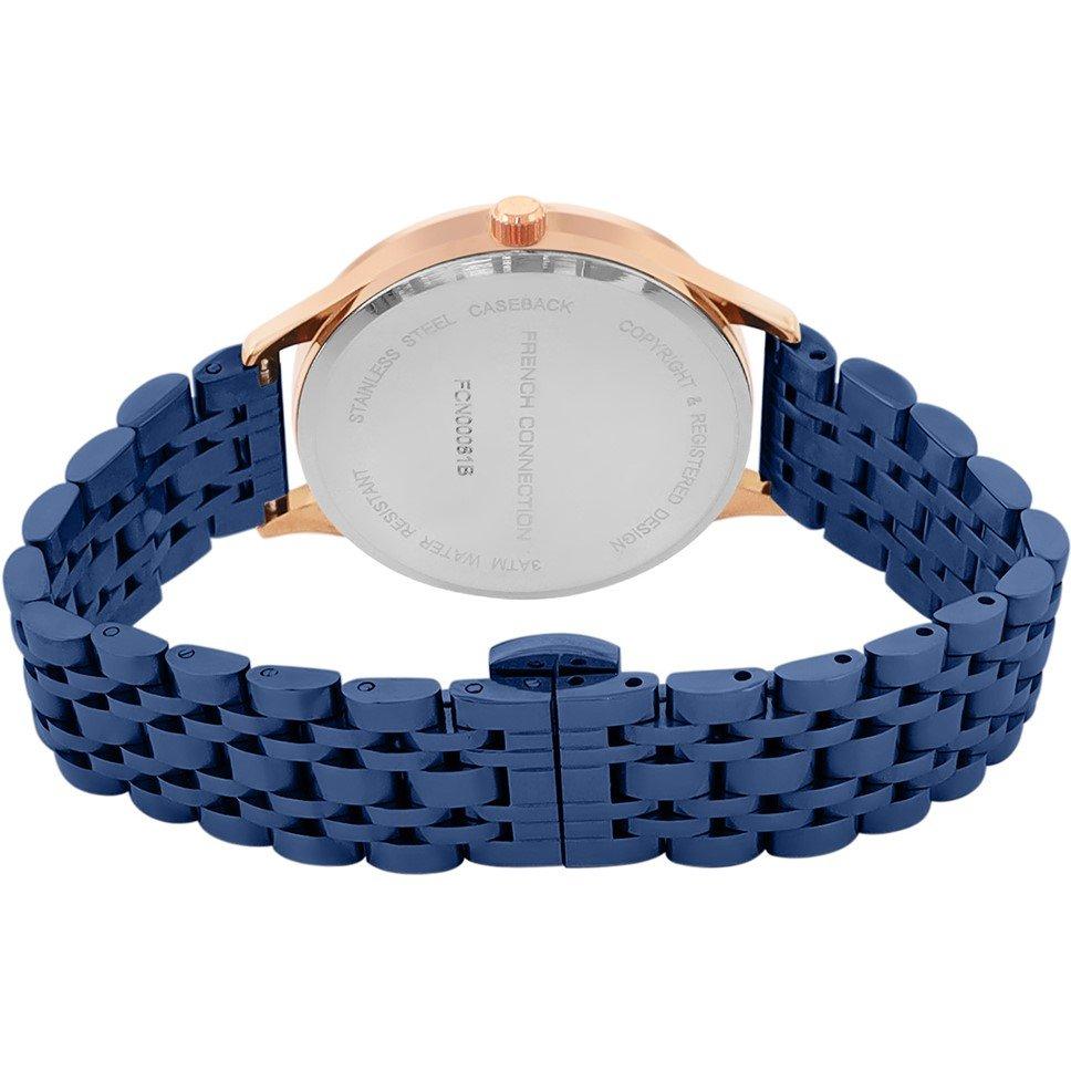 Blue - French Connection - Connection Aiko BLUE Round Analog Watch for Women - 3