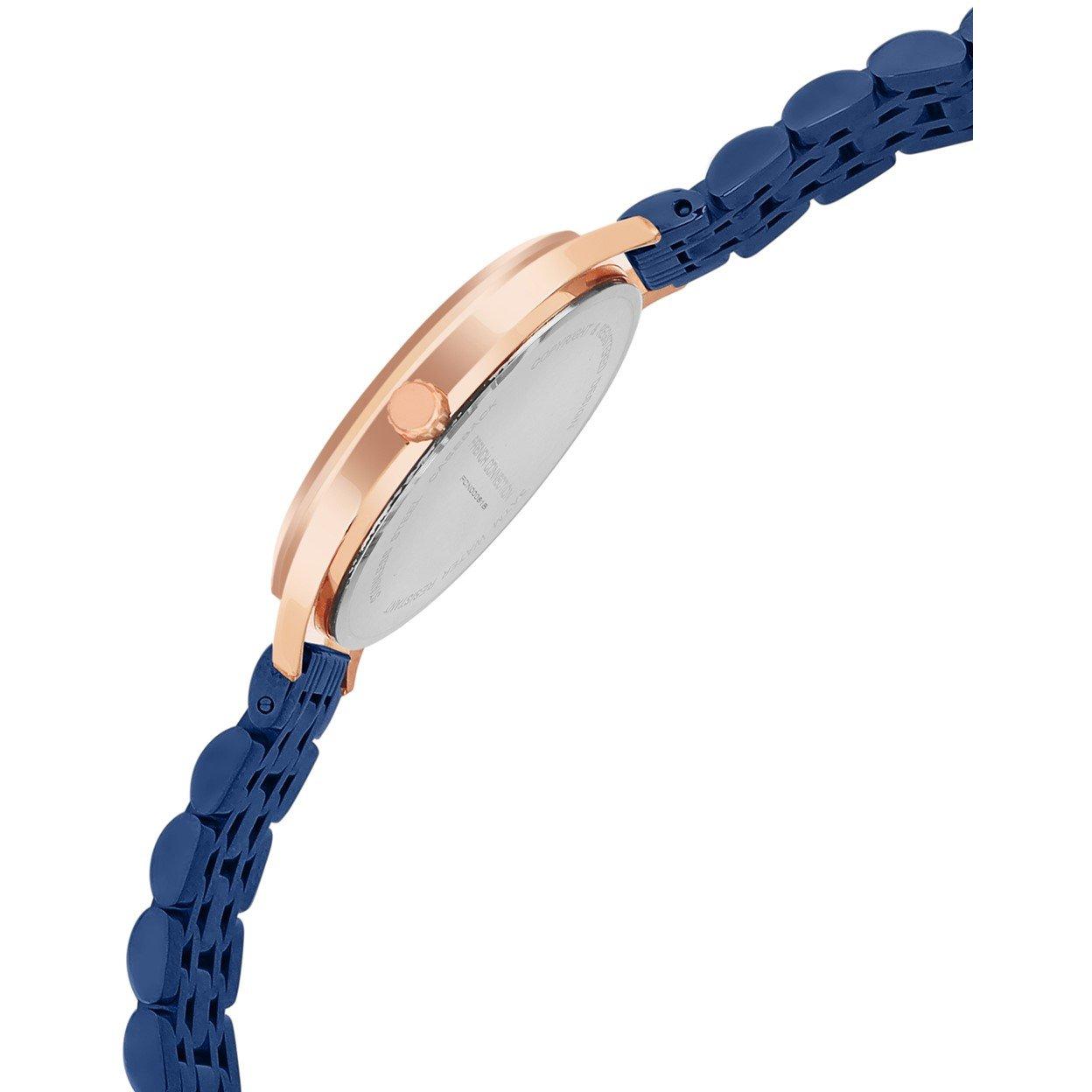 Blue - French Connection - Connection Aiko BLUE Round Analog Watch for Women - 4