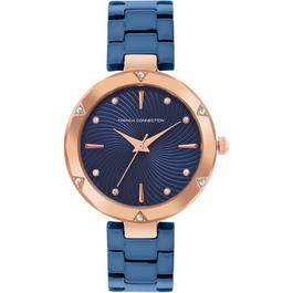 French Connection Connection Erika BLUE  Round Analog Watch for Women