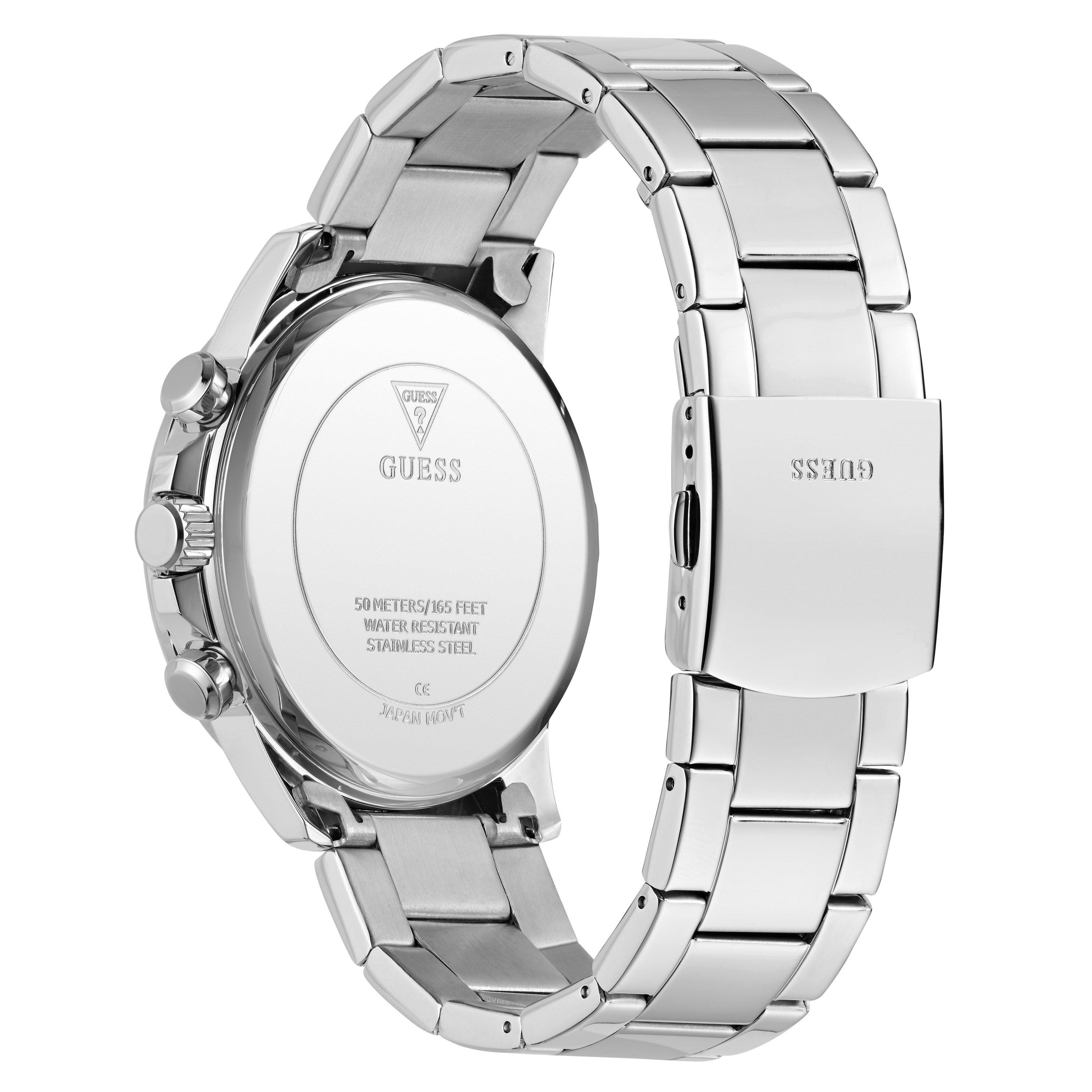 Blue/Silver - Guess - Men's Walker Analogue Quartz Watch - 6