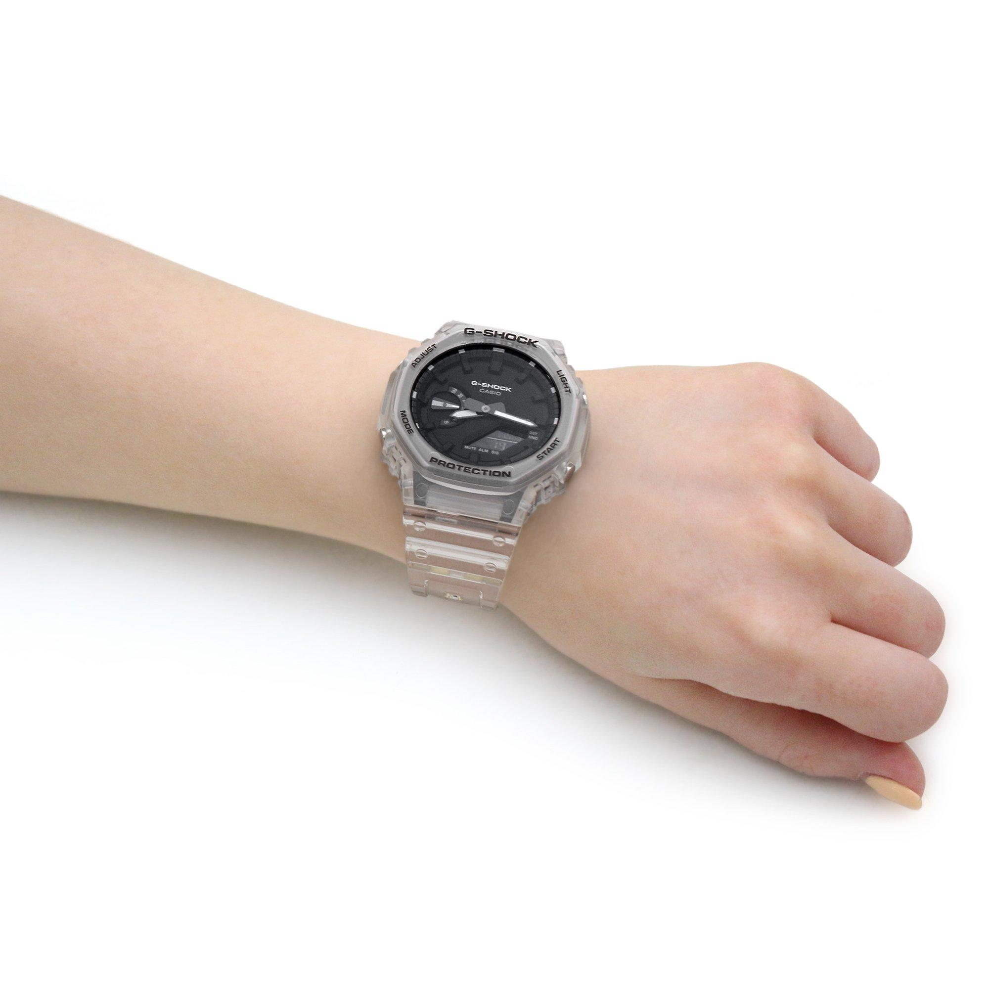 Clear/ Black - G Shock - G Shock GA-2100SKE-7AER - 8