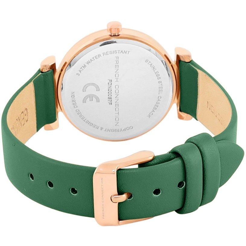 Verde - French Connection - Connection Claire GREEN Round Analog Watch for Women - 3