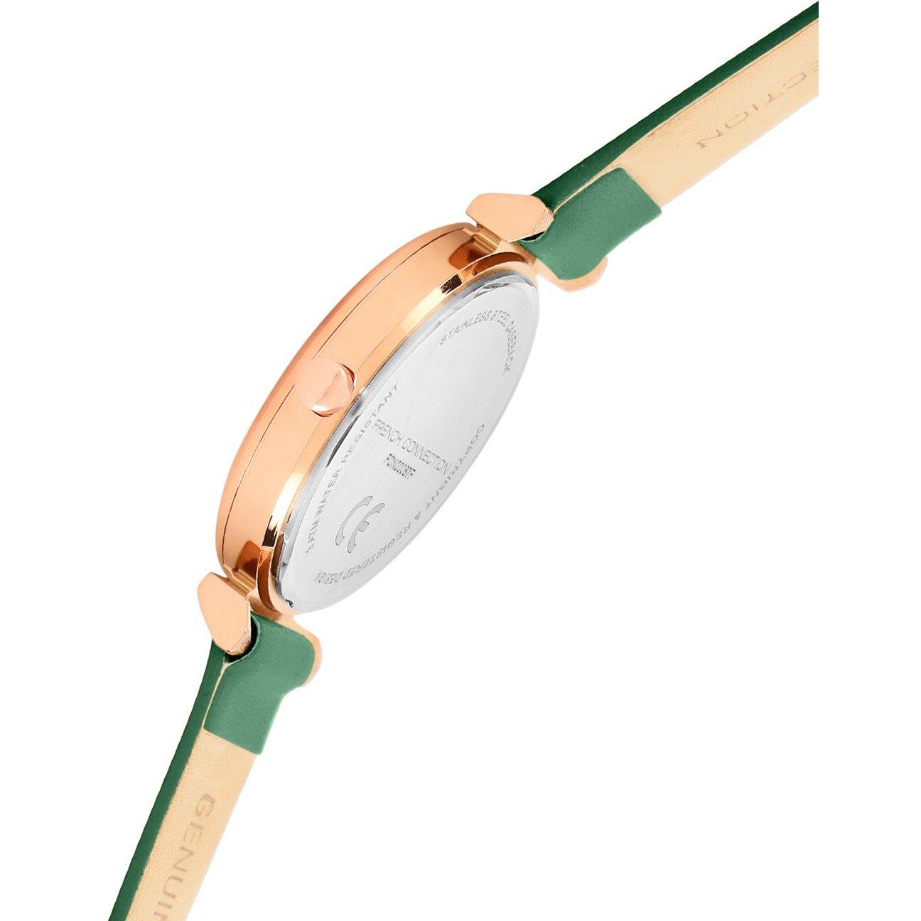 Verde - French Connection - Connection Claire GREEN Round Analog Watch for Women - 4