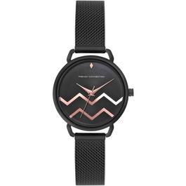 French Connection Connection Esme BLACK Round Analog Watch for Women