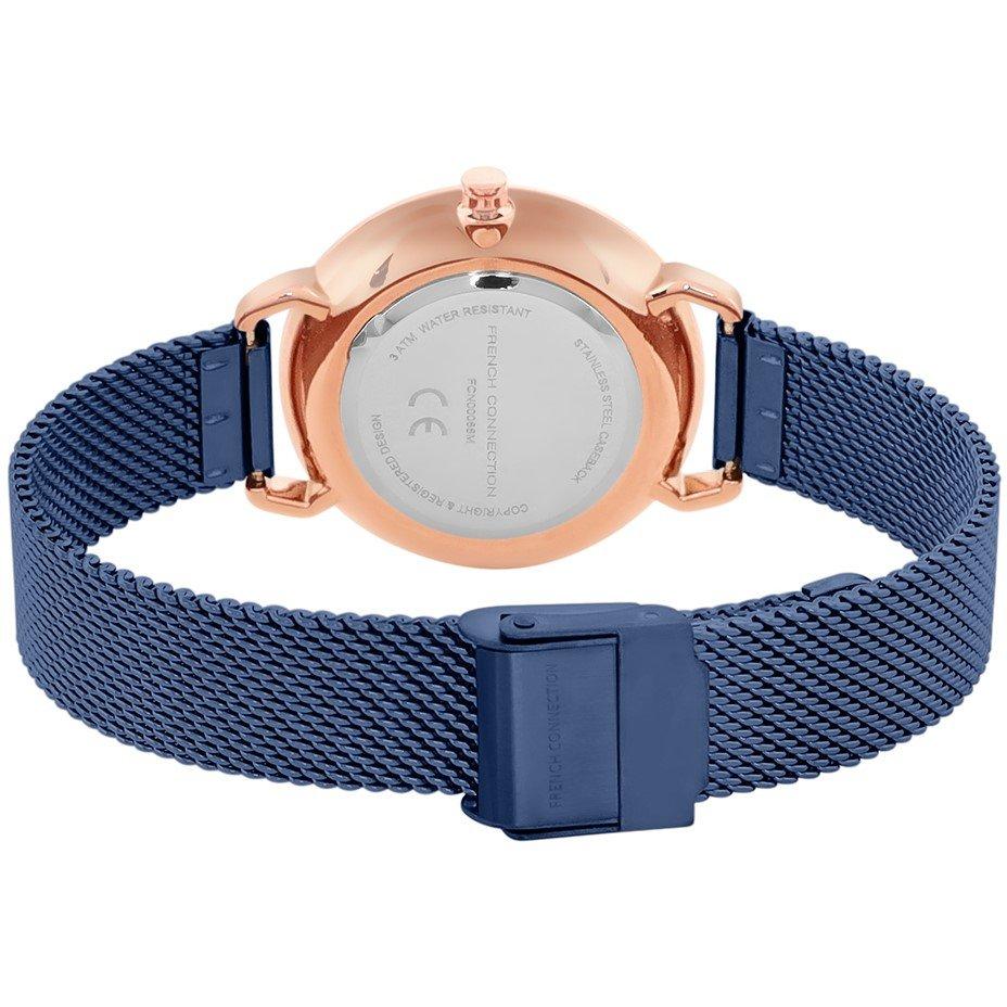 Blue - French Connection - Connection Esme BLUE Round Analog Watch for Women - 3