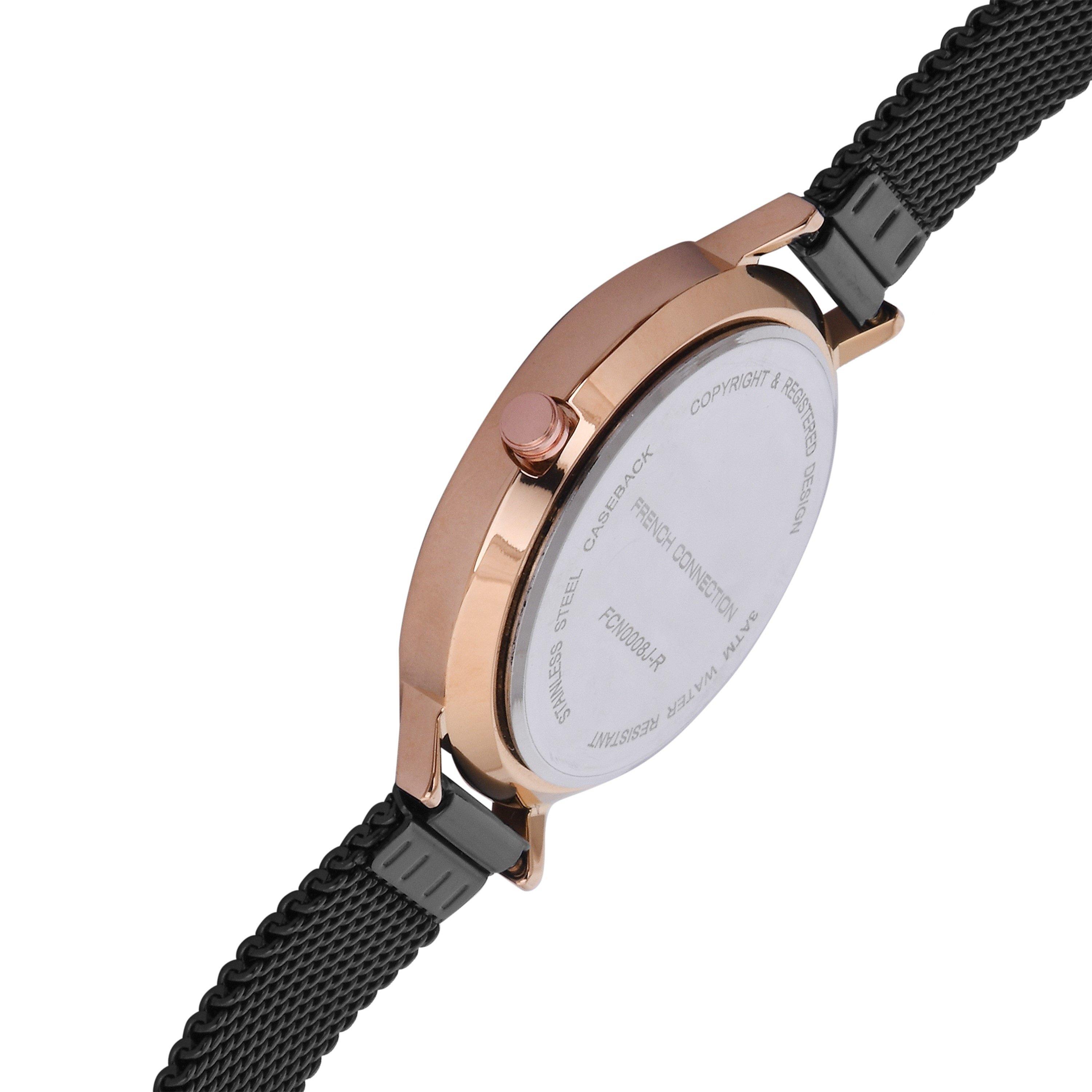Crna - French Connection - Analogue Quartz Watch - 3