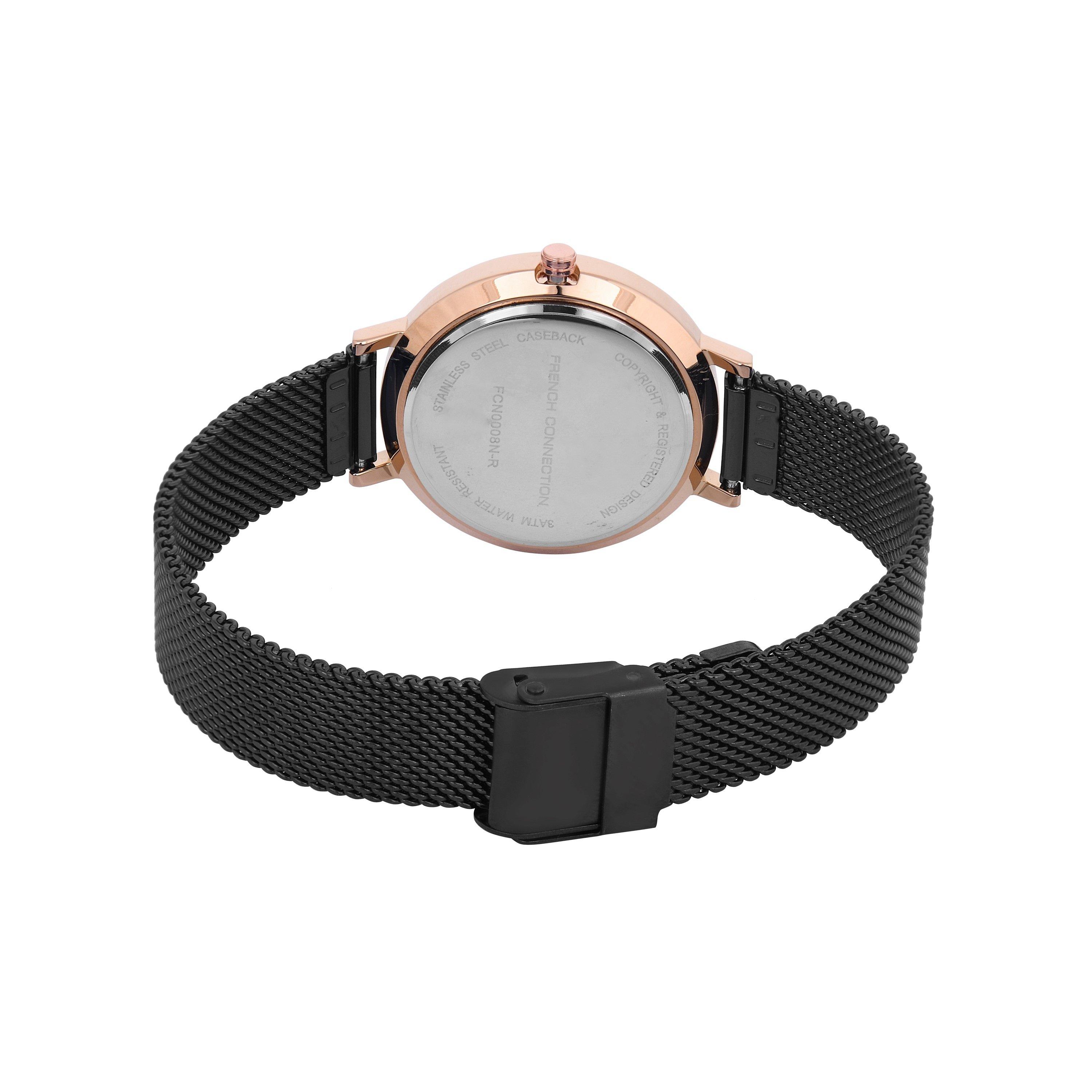 Crna - French Connection - Analogue Quartz Watch - 4