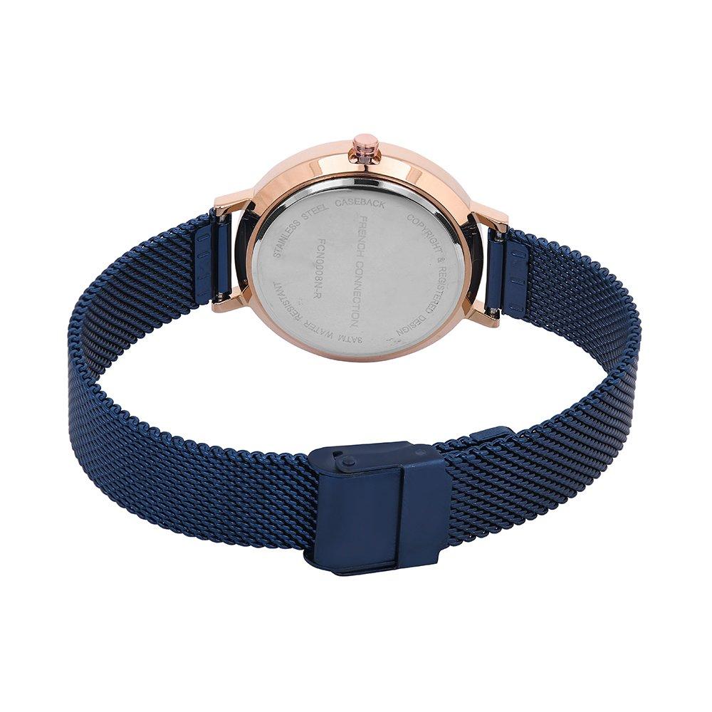 Blue - French Connection - Connection Spring-Summer Analog Blue Dial Womens Watch - 4