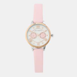 French Connection Connection White MOP Dial with Green Eyes Luxury Watch for women