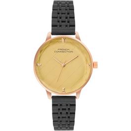 French Connection connection Filigree Mustard Round Dial Womens Analogue Watch