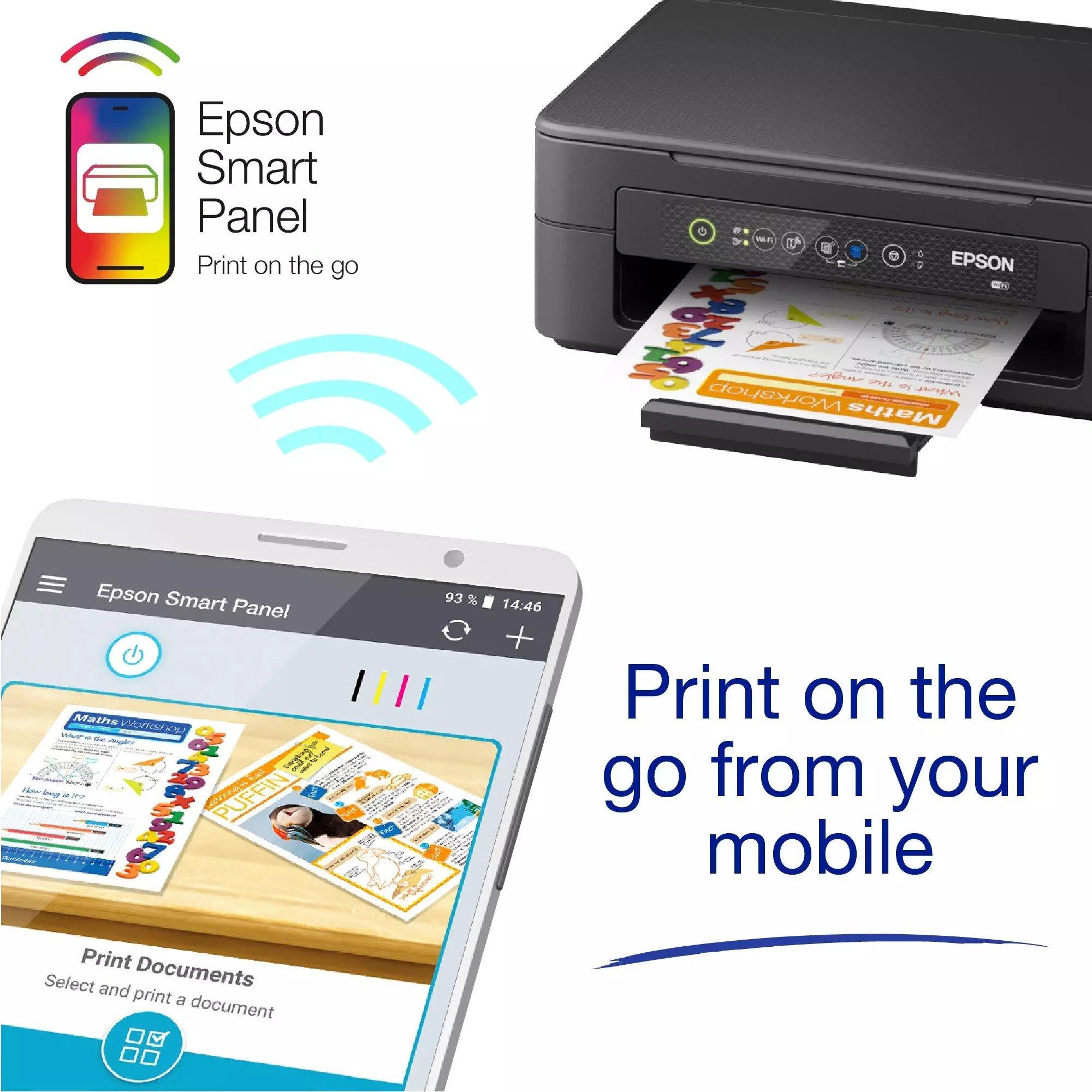 Black - Epson - Epson Expression XP-2200 A4 Multifunction Wireless Inkjet printer - 5