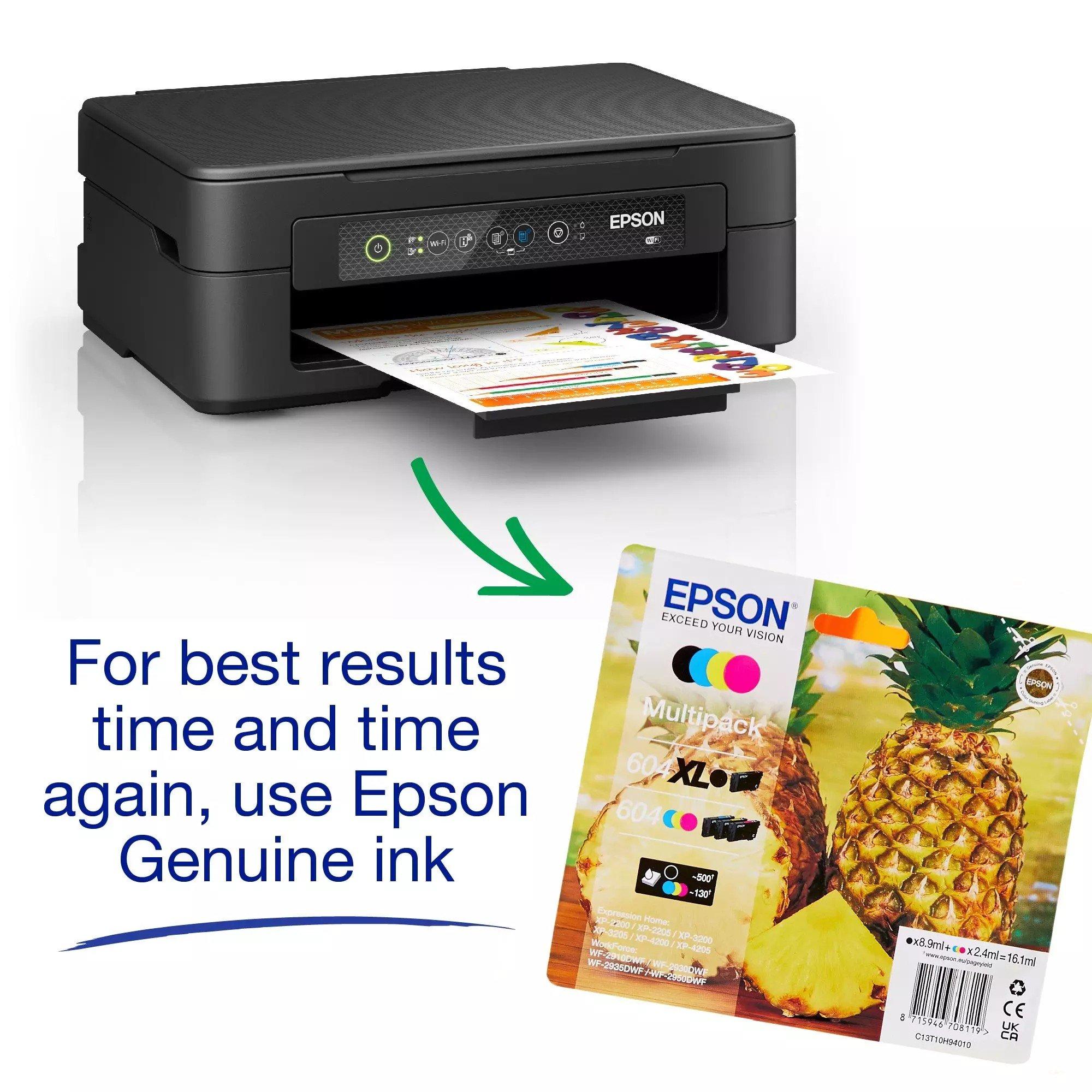 Black - Epson - Epson Expression XP-2200 A4 Multifunction Wireless Inkjet printer - 6