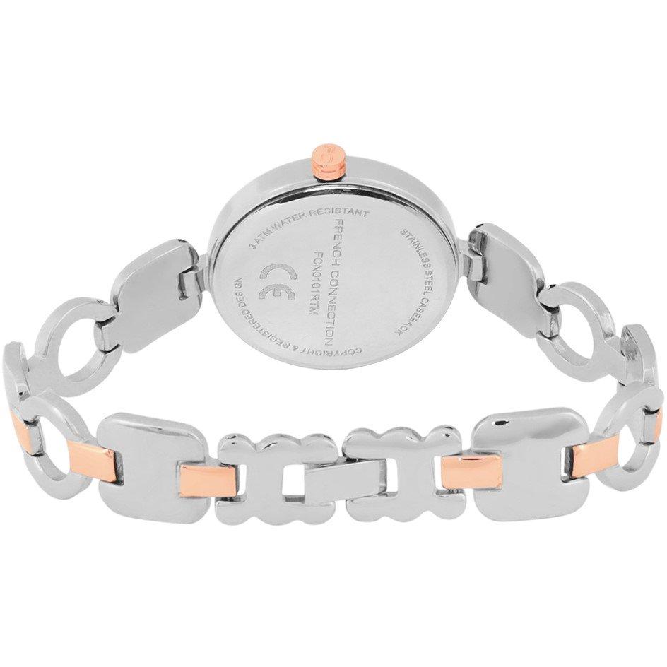 Rose Gold - French Connection - Connection Womens Rose Gold Dial Analog Watch - 3