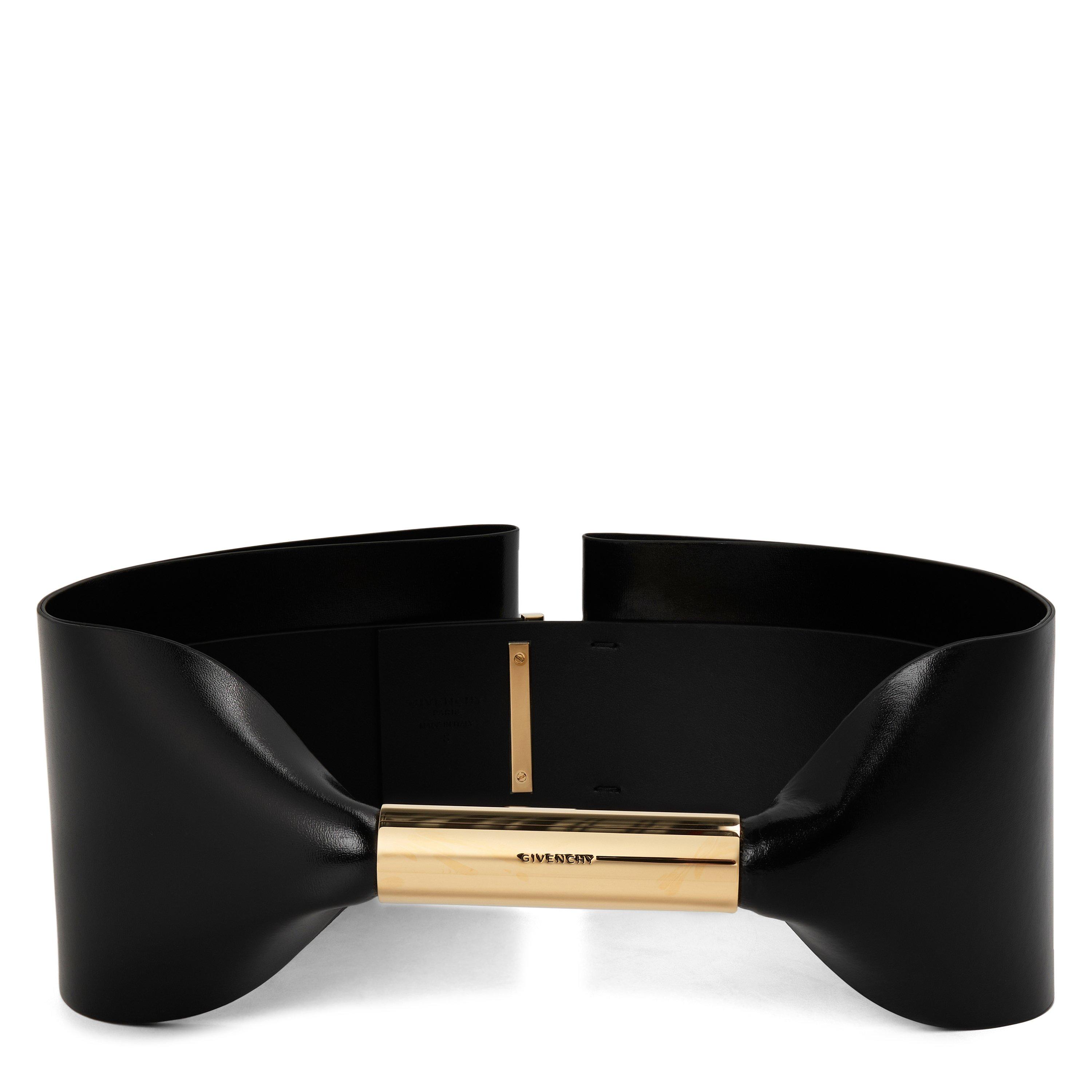 Black - GIVENCHY - GIV Giant Bow Belt Ld64 - 1