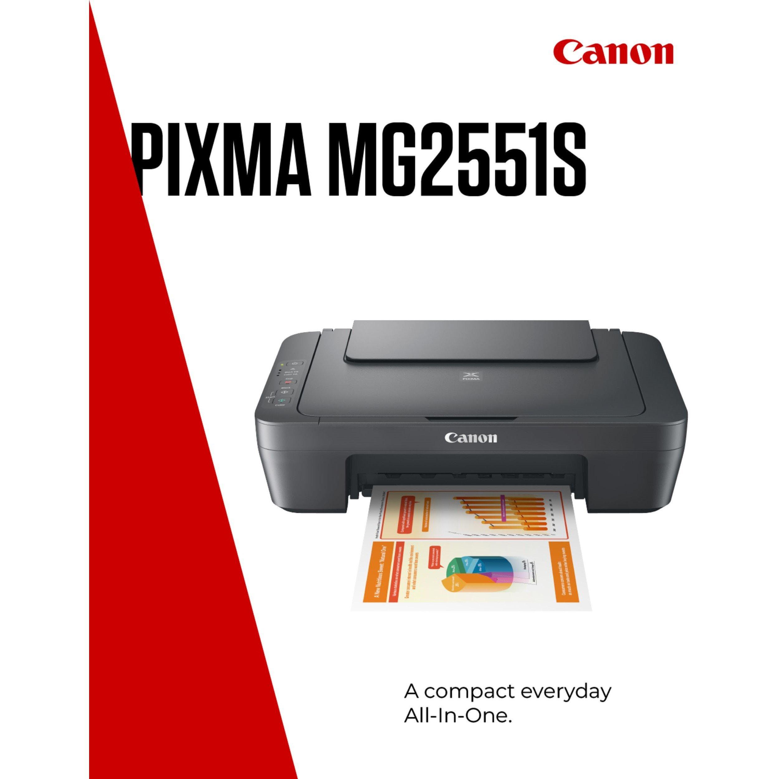 Grey - Canon - Canon Pixma MG2551S All-in-One Printer Scanner and Copier - 2