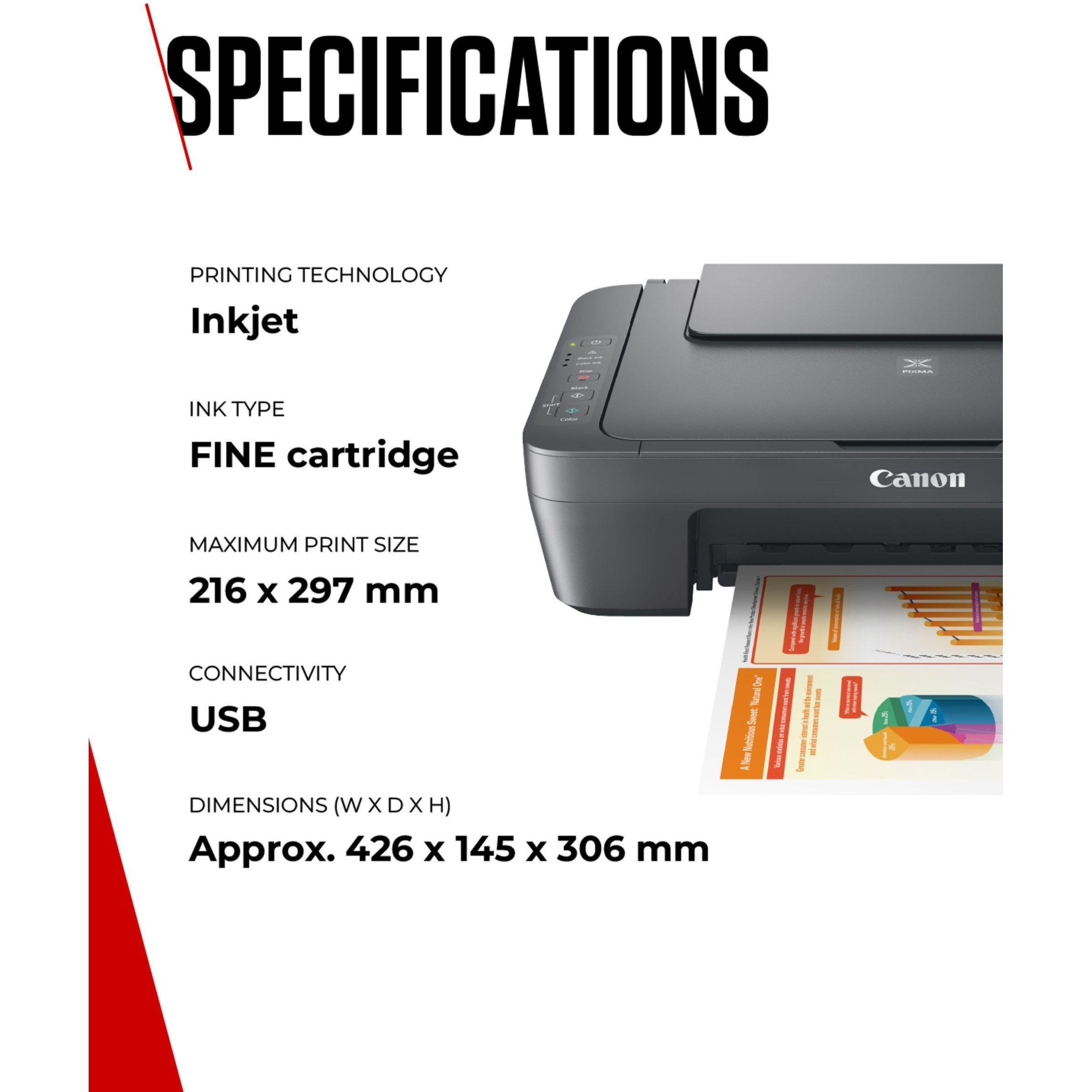 Grey - Canon - Canon Pixma MG2551S All-in-One Printer Scanner and Copier - 6