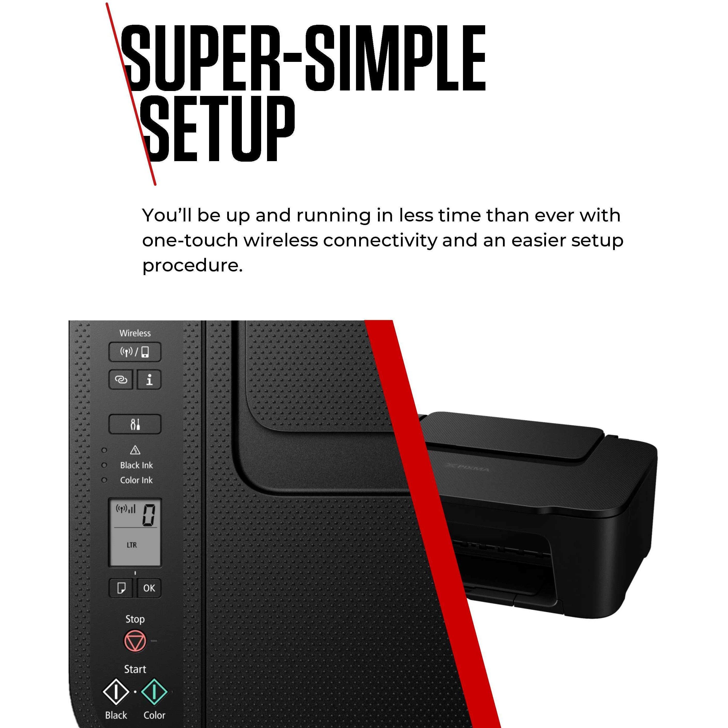 Zwart - Canon - Canon Pixma TS3750I All-in-One Wi-Fi Printer Scanner Copier and Cloud - 5