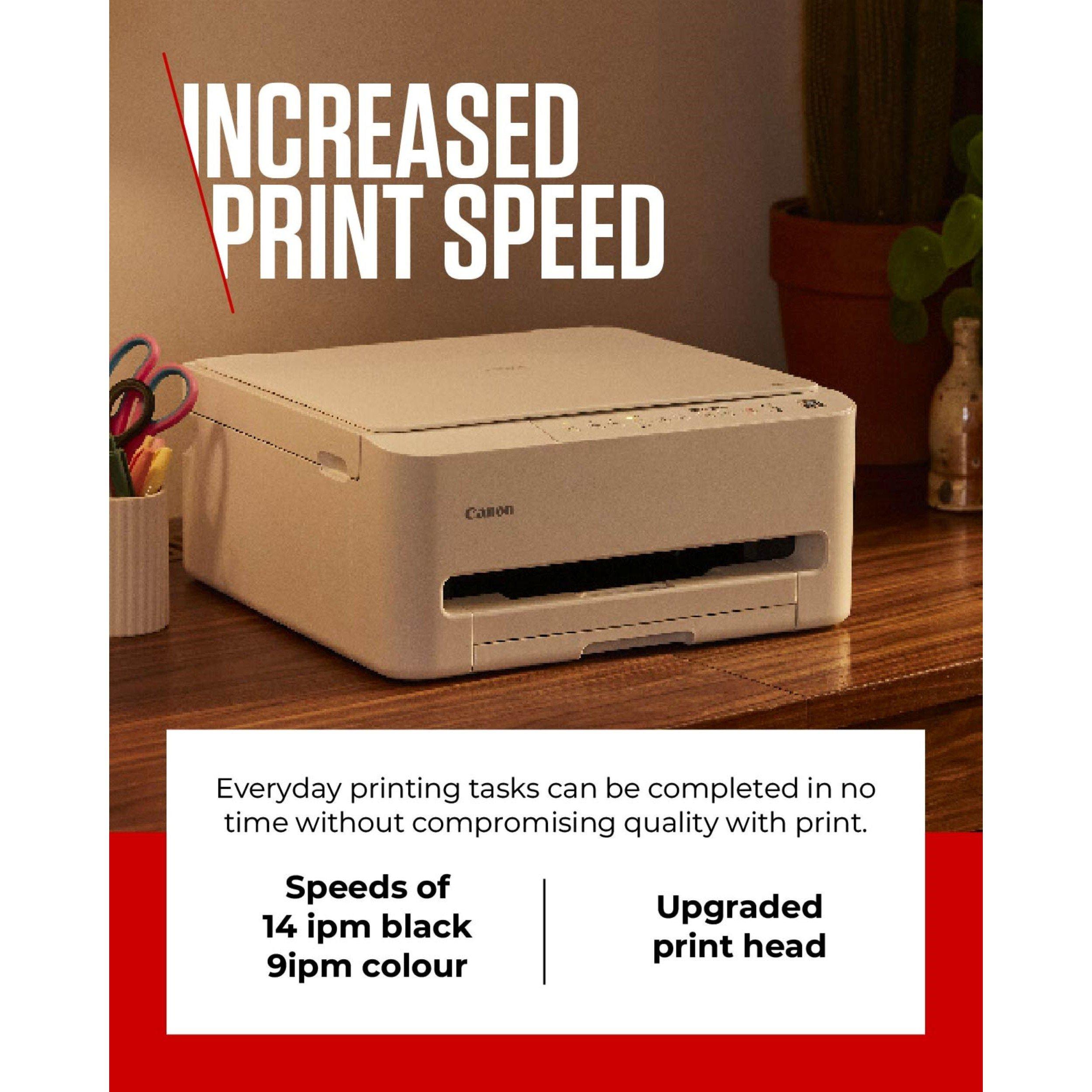 White - Canon - Canon Pixma TS4150I Wi-Fi All-in-One Printer Scanner and Copier - 4