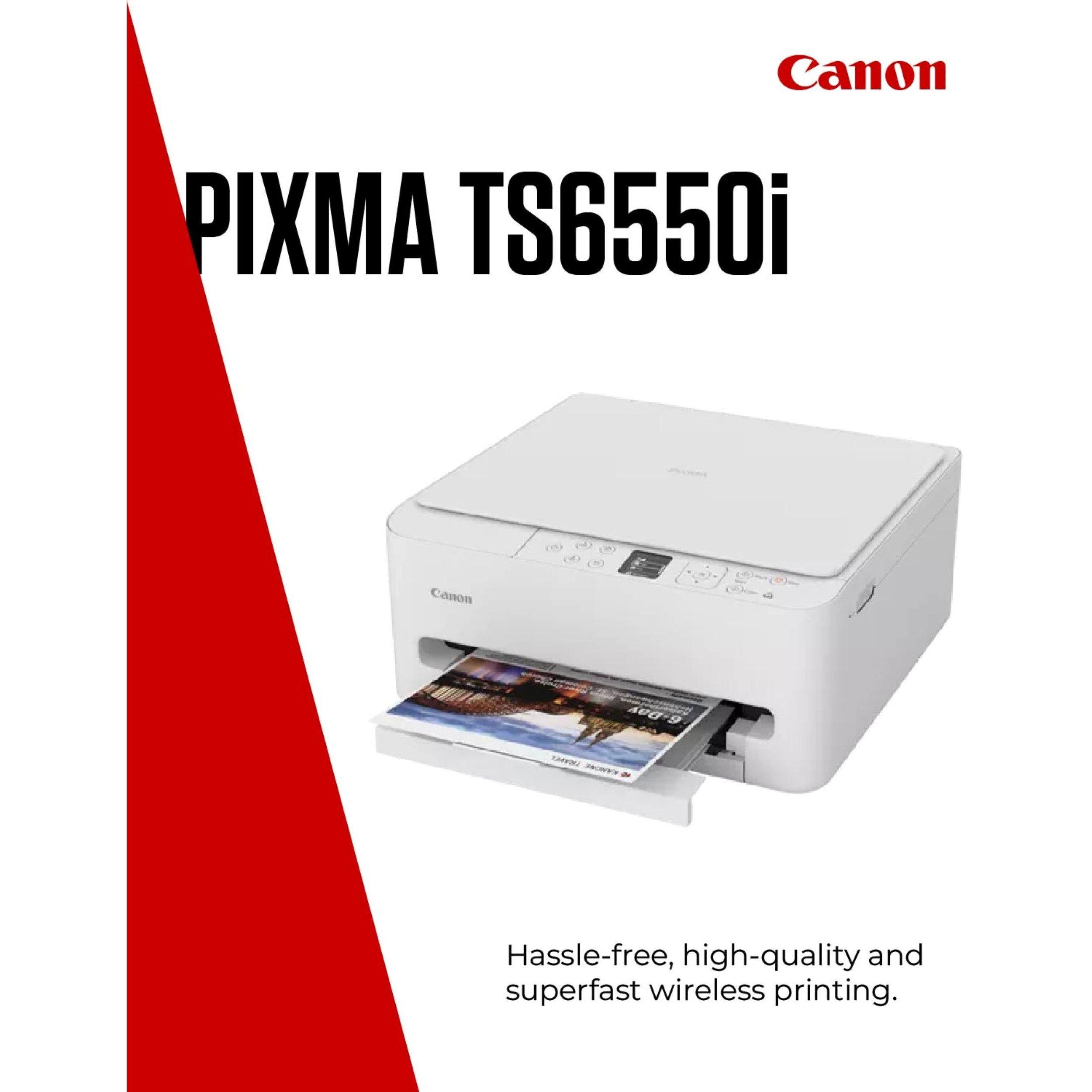 Wit - Canon - Canon Pixma TS6550I Sleek and Compact Multifunction printer - 2