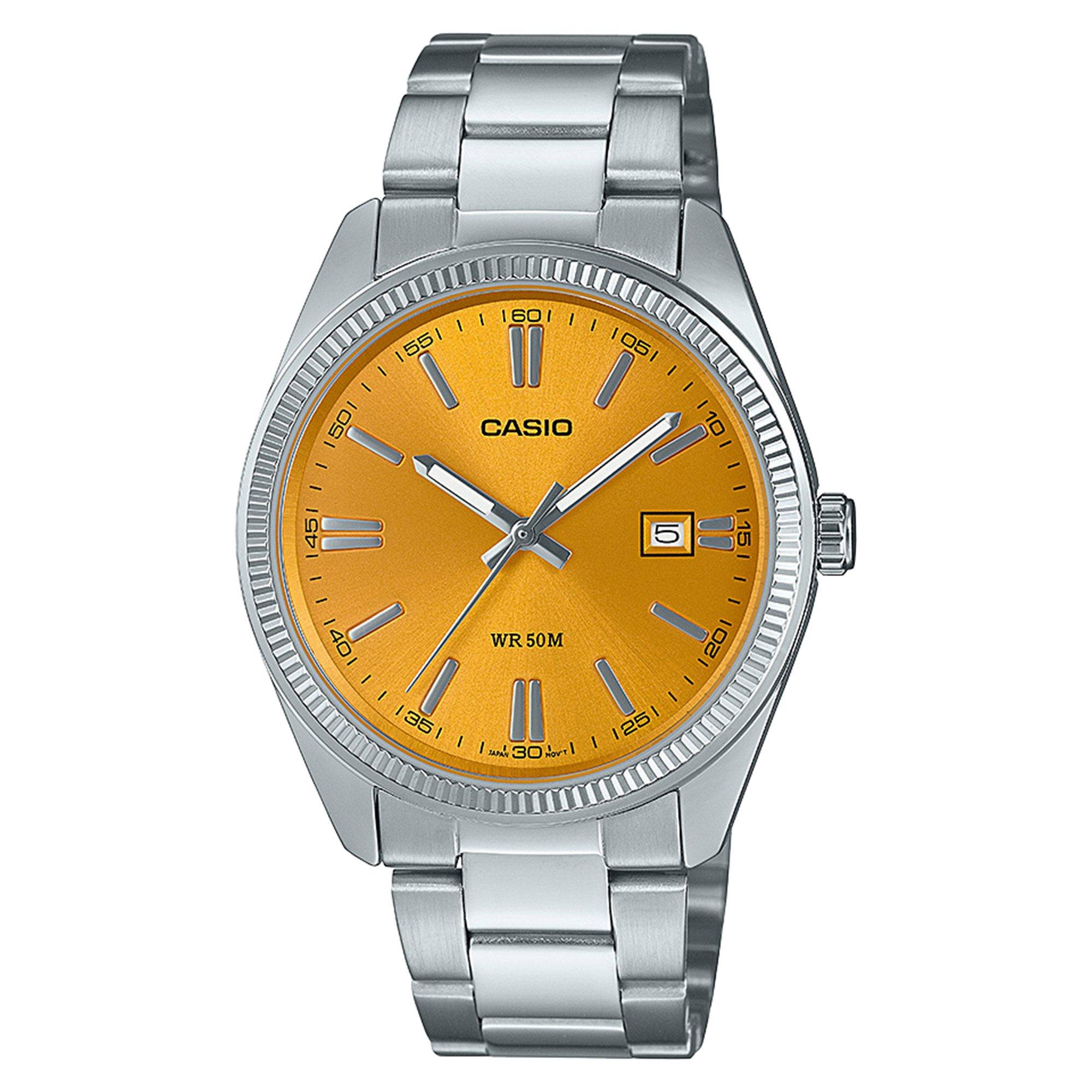 Yellow - Casio - Vintage MTP-1302PD