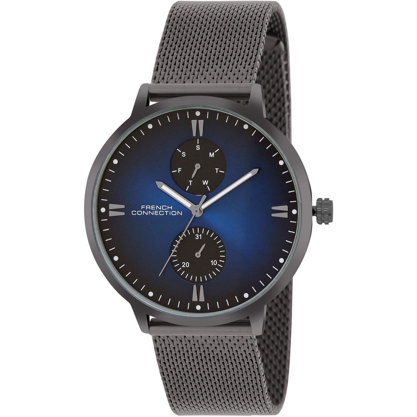 Blue - French Connection - connection Opus Blue Round Dial Mens Mult Function Watch - 2