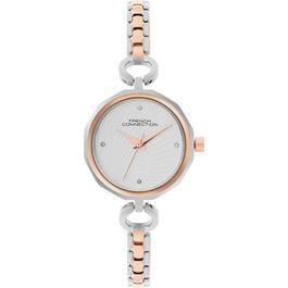 French Connection connection Soleil Silver Round Dial Womens Analogue Watch