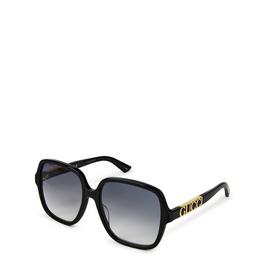 Gucci Logo Oversized Sunglasses