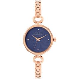 French Connection connection Soleil Blue Round Dial Womens Analogue Watch