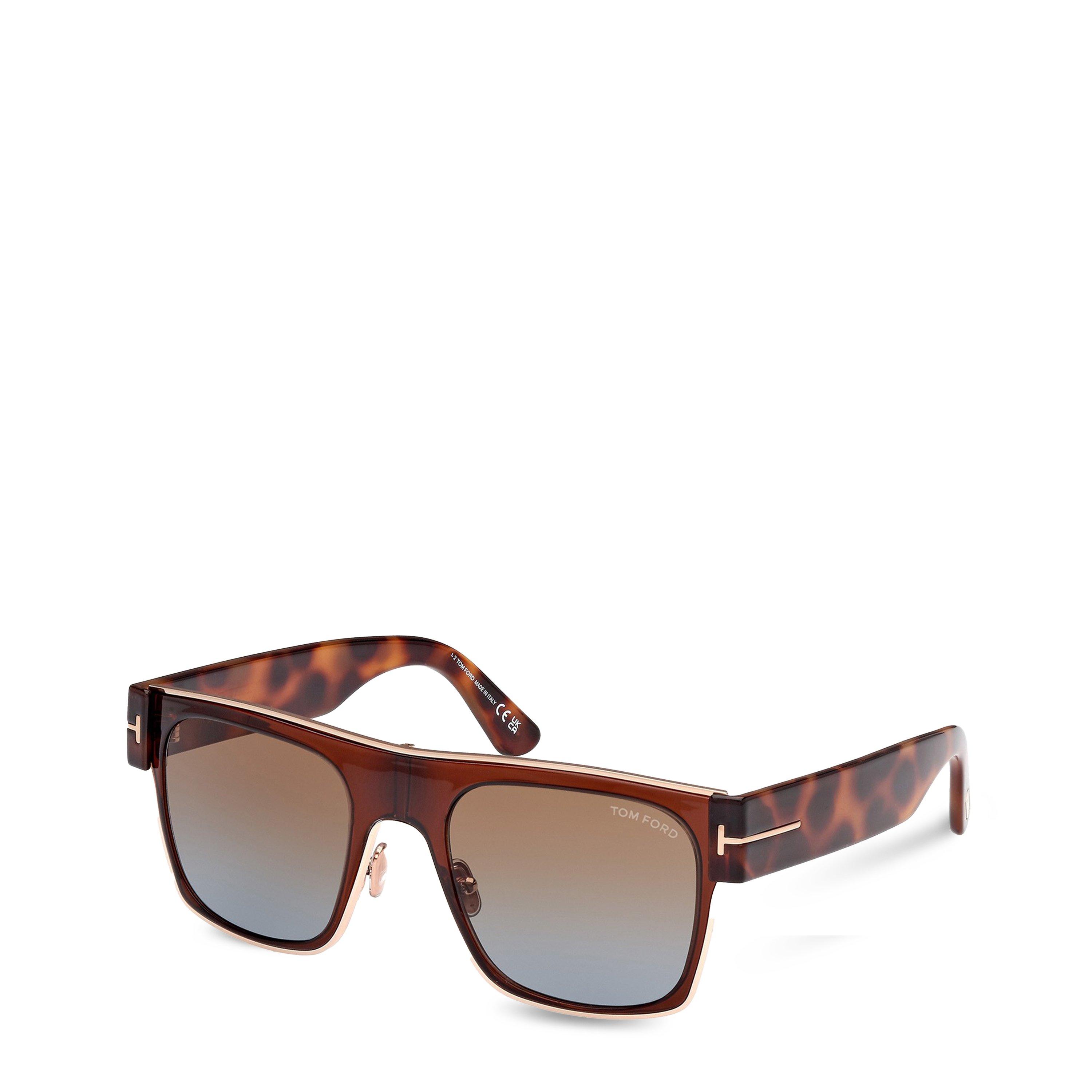 Tom Ford Edwin Tf Ft10735448f 42 Sunglasses - Brown/Brown