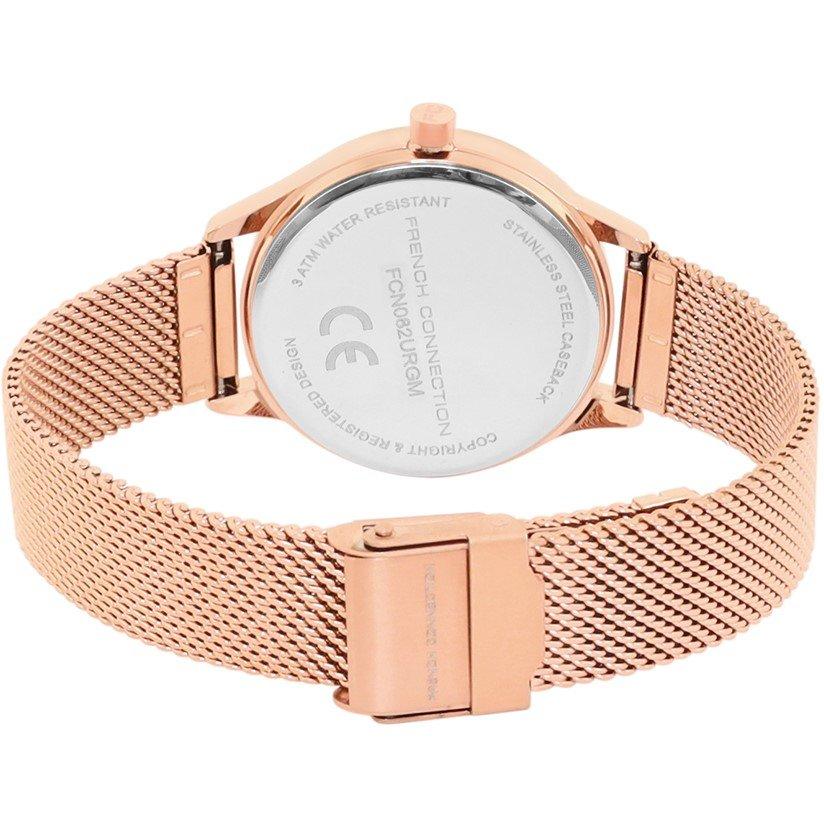 Himmelblå-Sølv - French Connection - connection Atelier Round Dial Womens Analogue Watch - 3