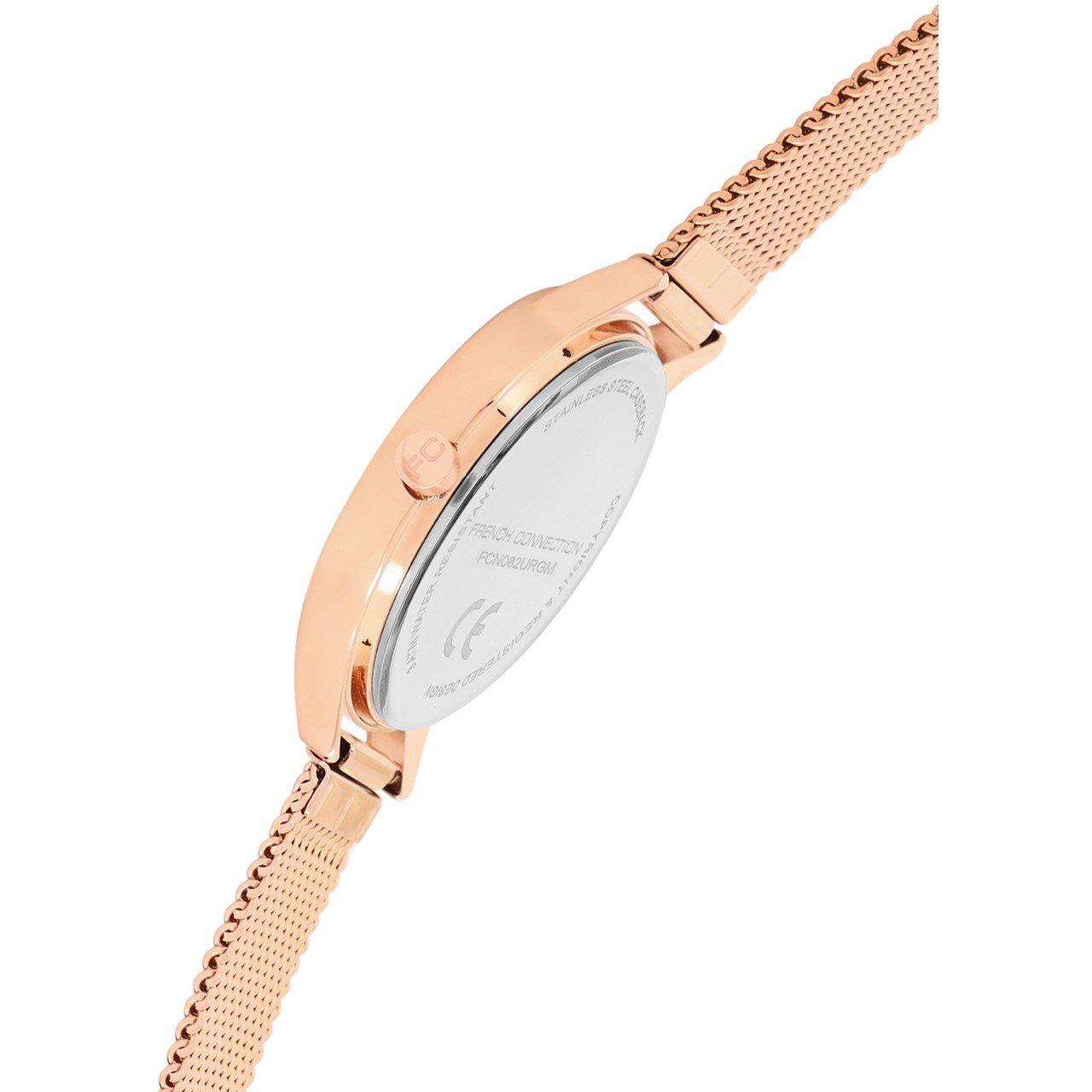Himmelblå-Sølv - French Connection - connection Atelier Round Dial Womens Analogue Watch - 4