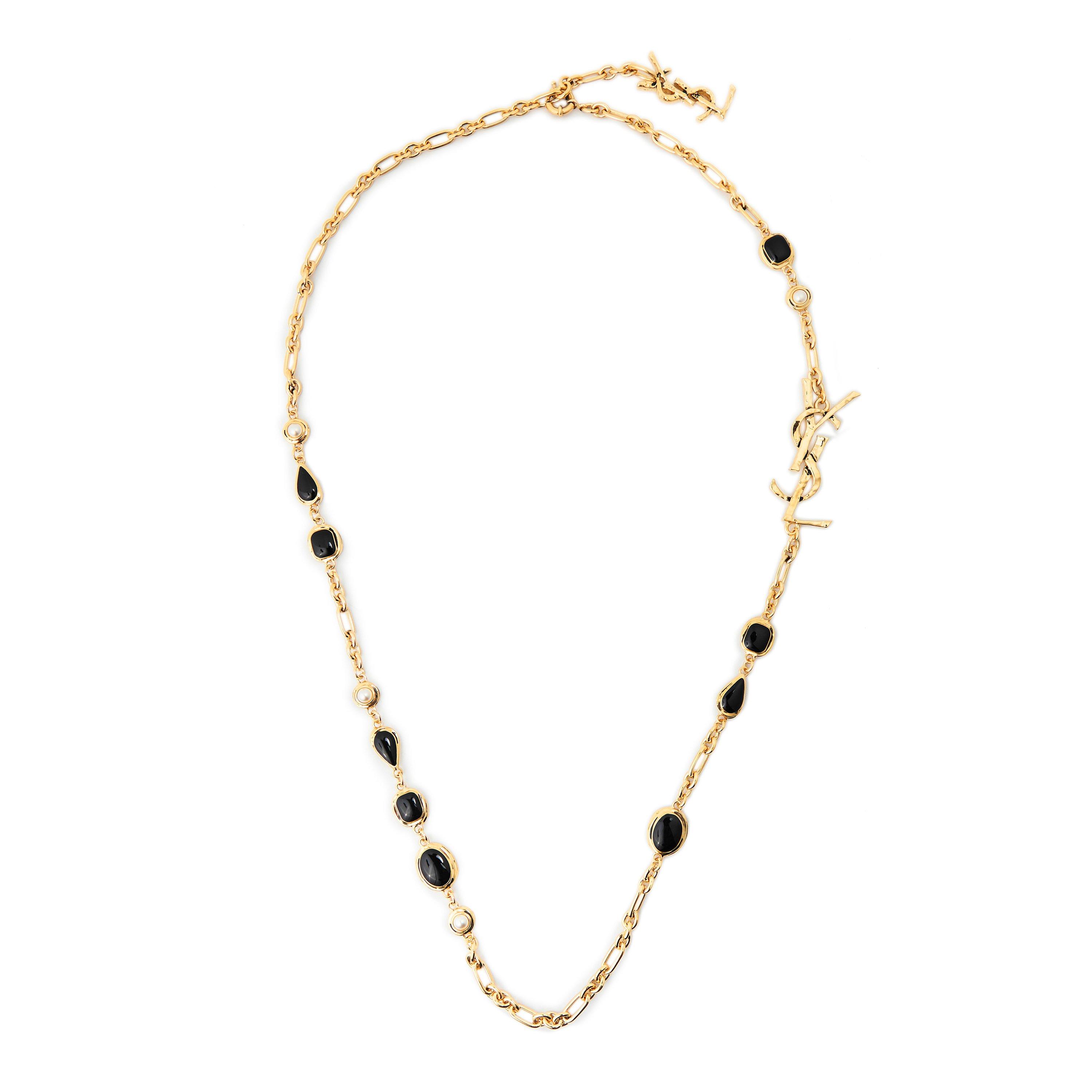 Laiton/Resine - Saint Laurent - Saint LG Bead Nckl Ld64 - 2