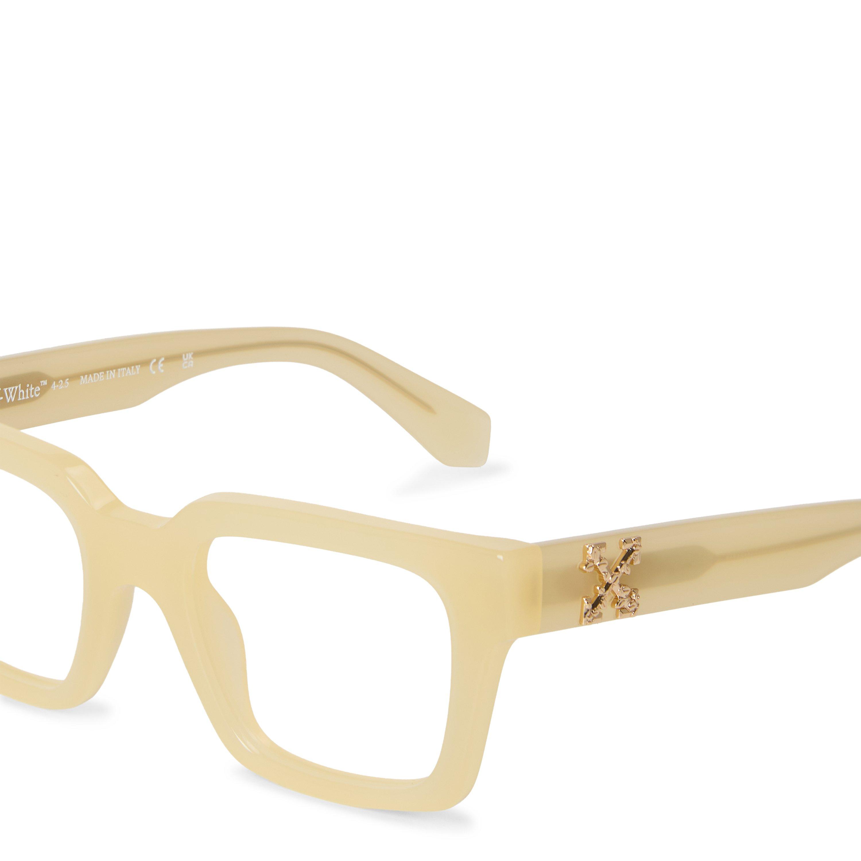 Light Camel - Off White - Style 21 Round Sunglasses - 3
