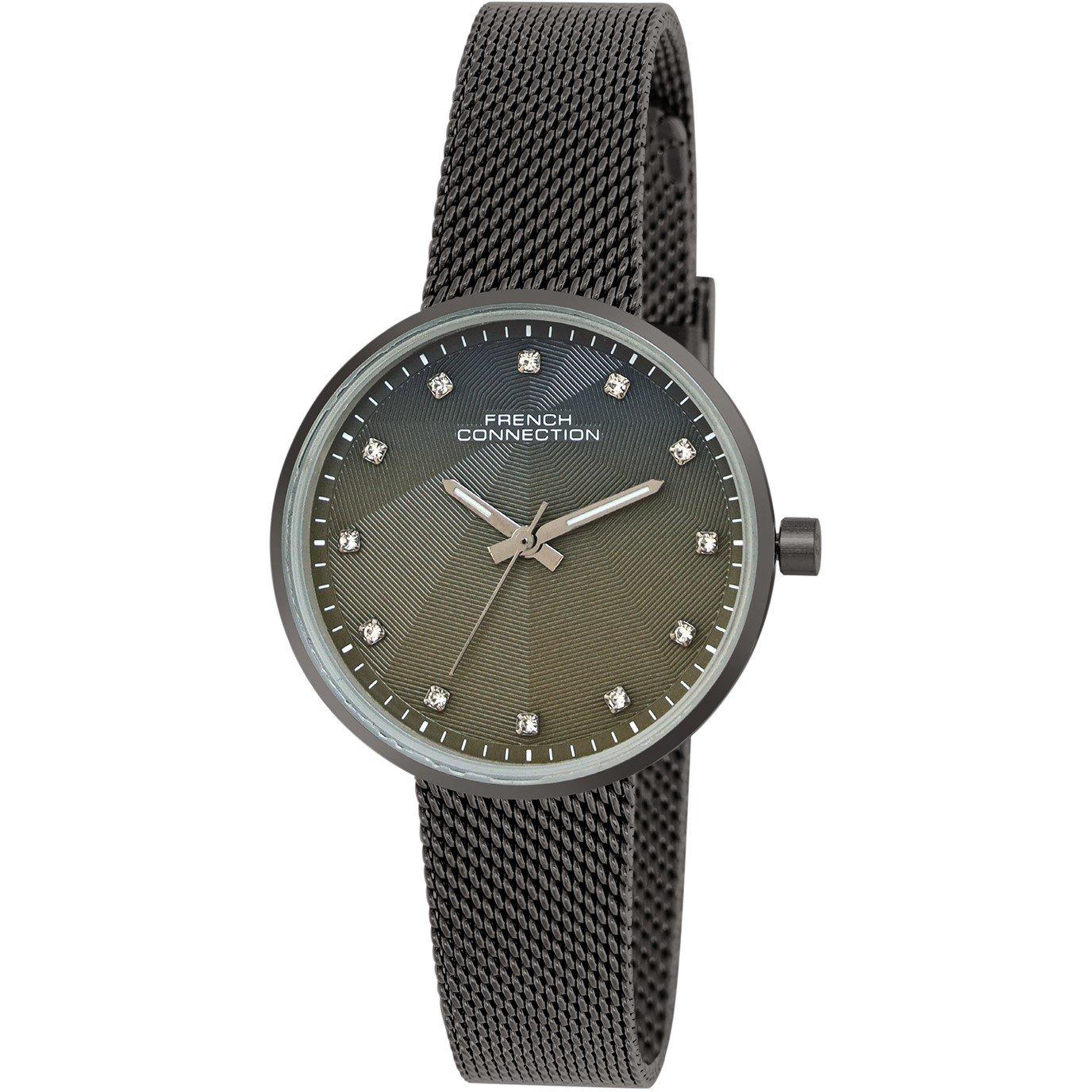 Gun-Green - French Connection - connection Dawnlight Gun-Green Round Dial Womens Analogue Watch - 2