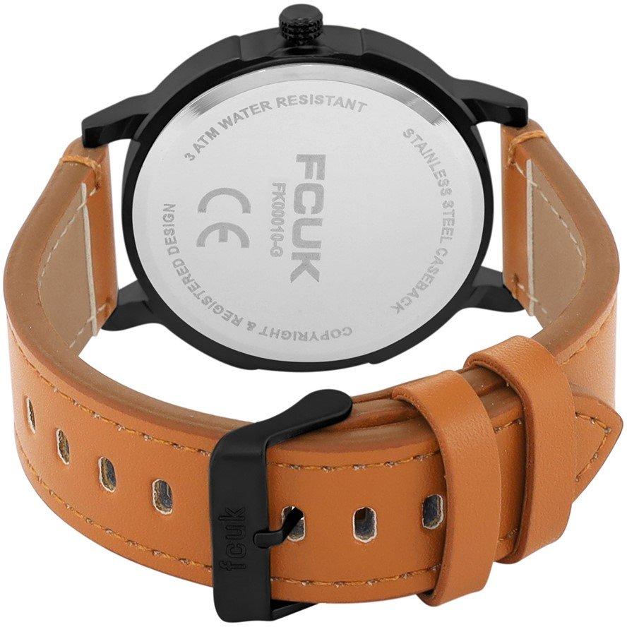 Black - FCUK - Black Dial Analog Watch For Men - 3