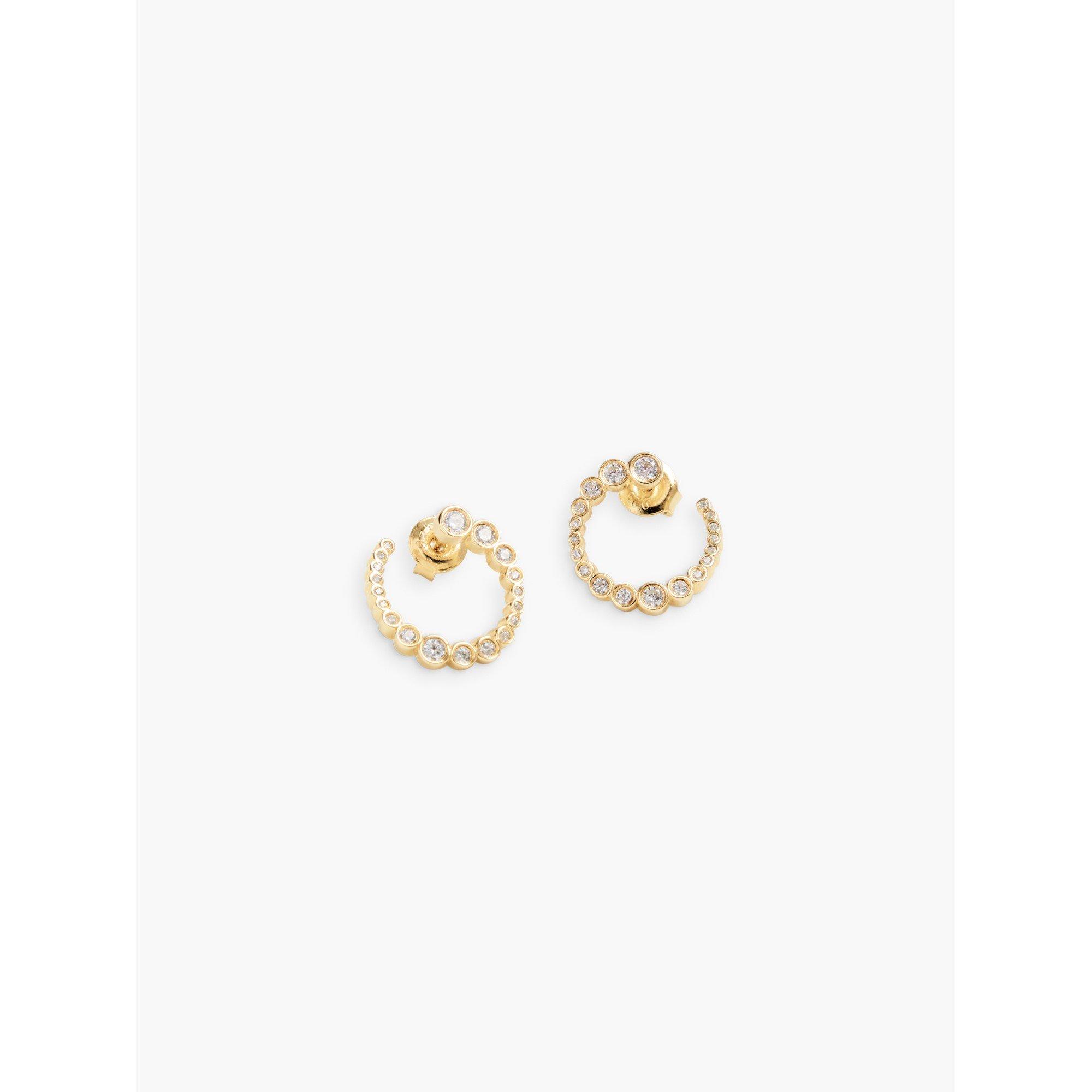 Ragbag Women's Odette Spiral Hoop Earrings - Gold